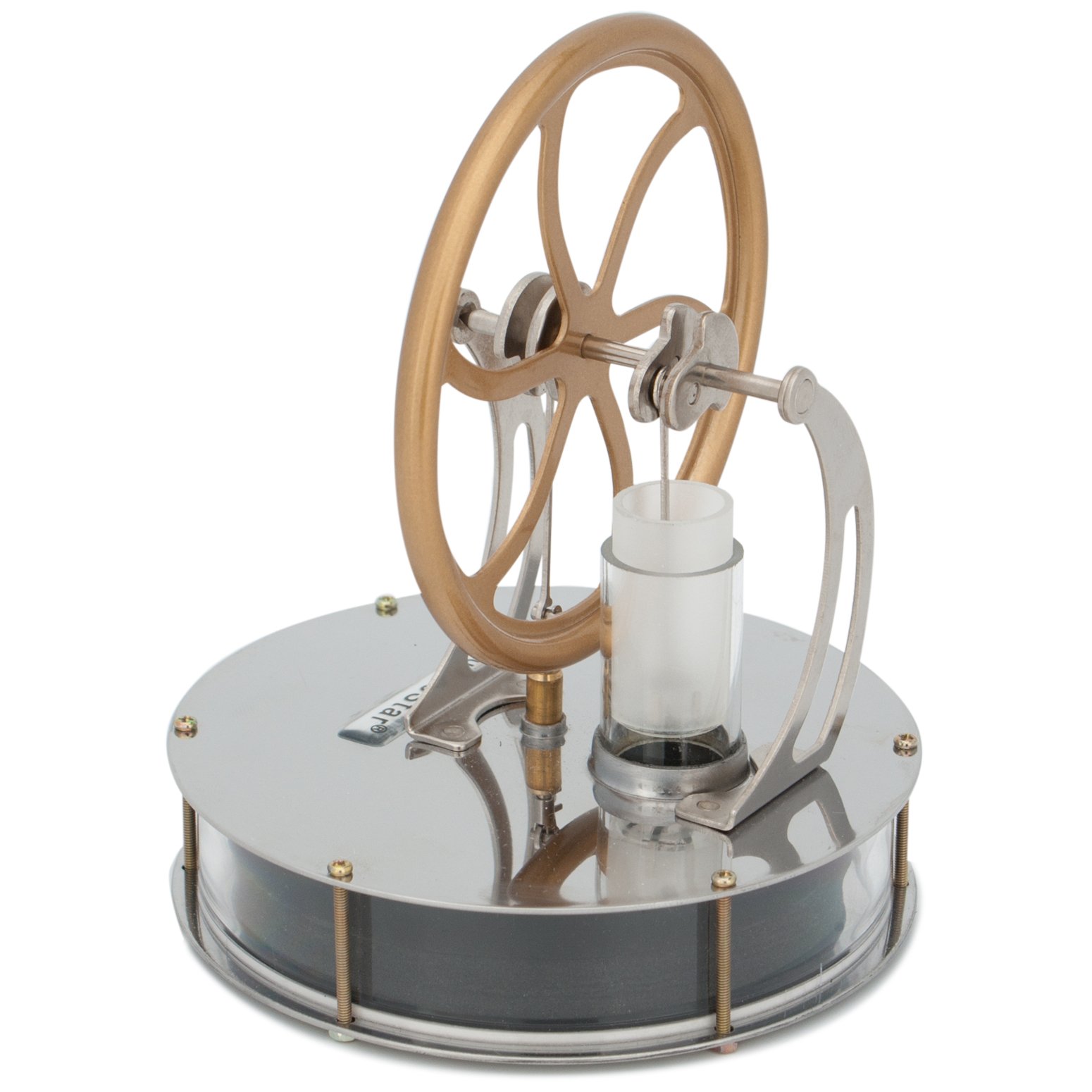 DJuiinoStar Classic Low Temperature Stirling Engine Model DLTD-303 - Unique Coffee Timer, Educational Steam Engine Toy, Perfect Gift for Engineers & Collectors - Great for Science Experiments, Office Decor & STEM Learning