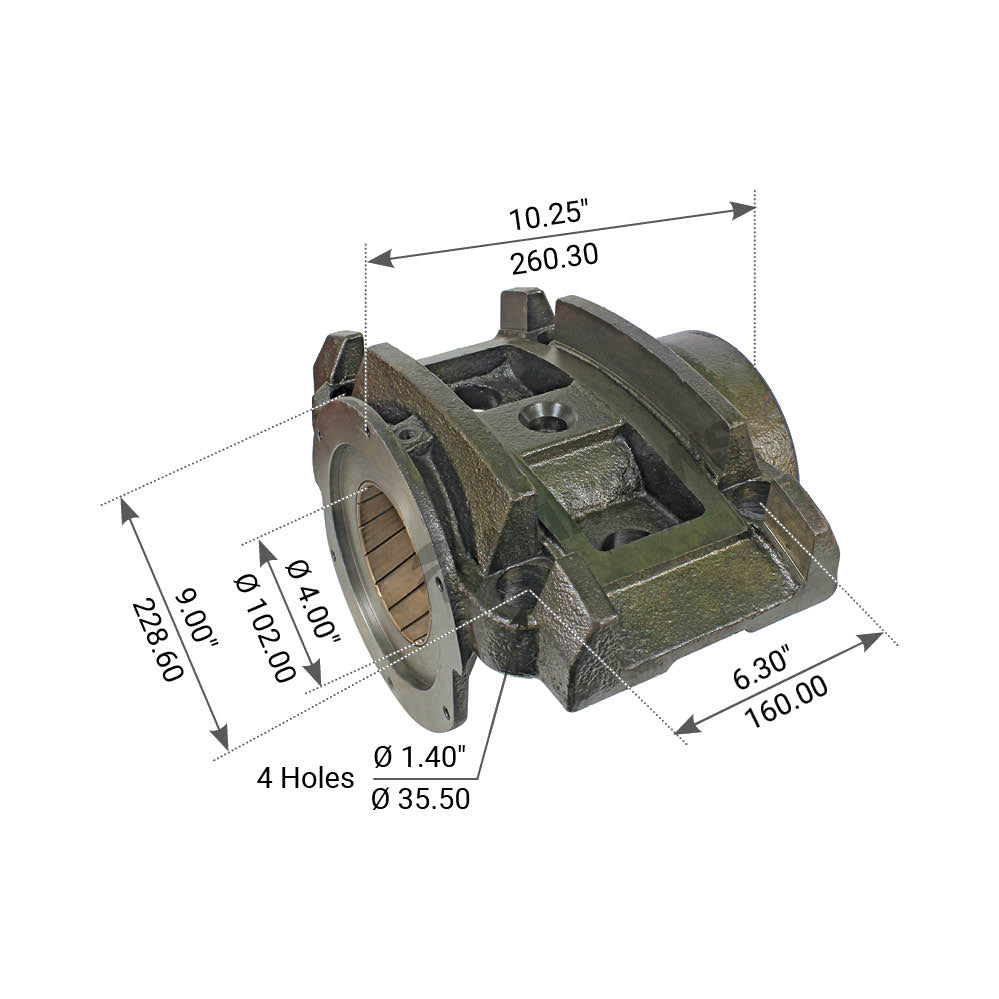 Mack 5 Spring SS58 Trunnion Assembly Replacement for 39QK24C & 39QK327 - Heavy Duty Truck Suspension Part for Smooth Ride & Load Stability