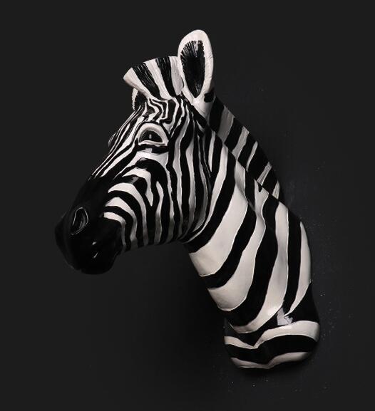 Stylish Zebra Head Wall Sculpture - Modern Animal Spot Horse Pendant for Home Decor | Perfect for Living Room, Bedroom, or Office Wall Art