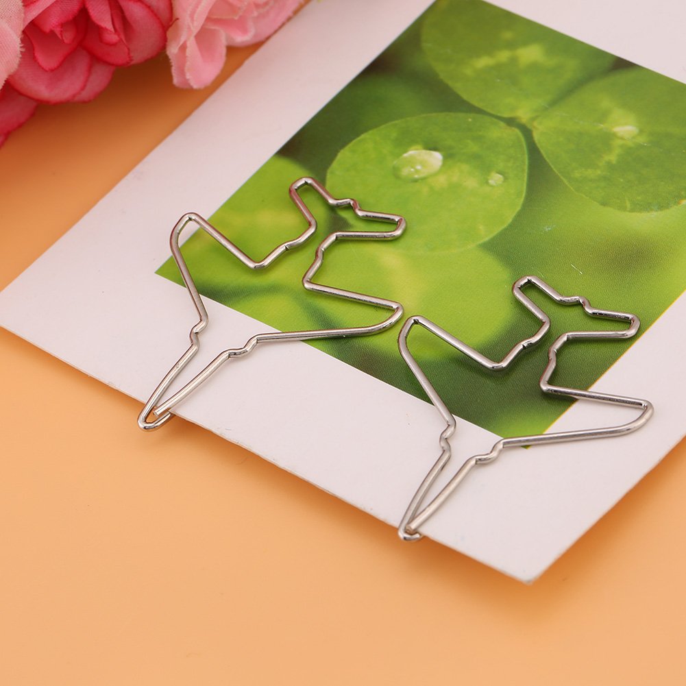 Translucent Paper Clips Holder with Airplane-Shaped Clips - Colorful Bookmark & Document Organizer for Office, School & Home Use | Stationery Supplies & Office Essentials