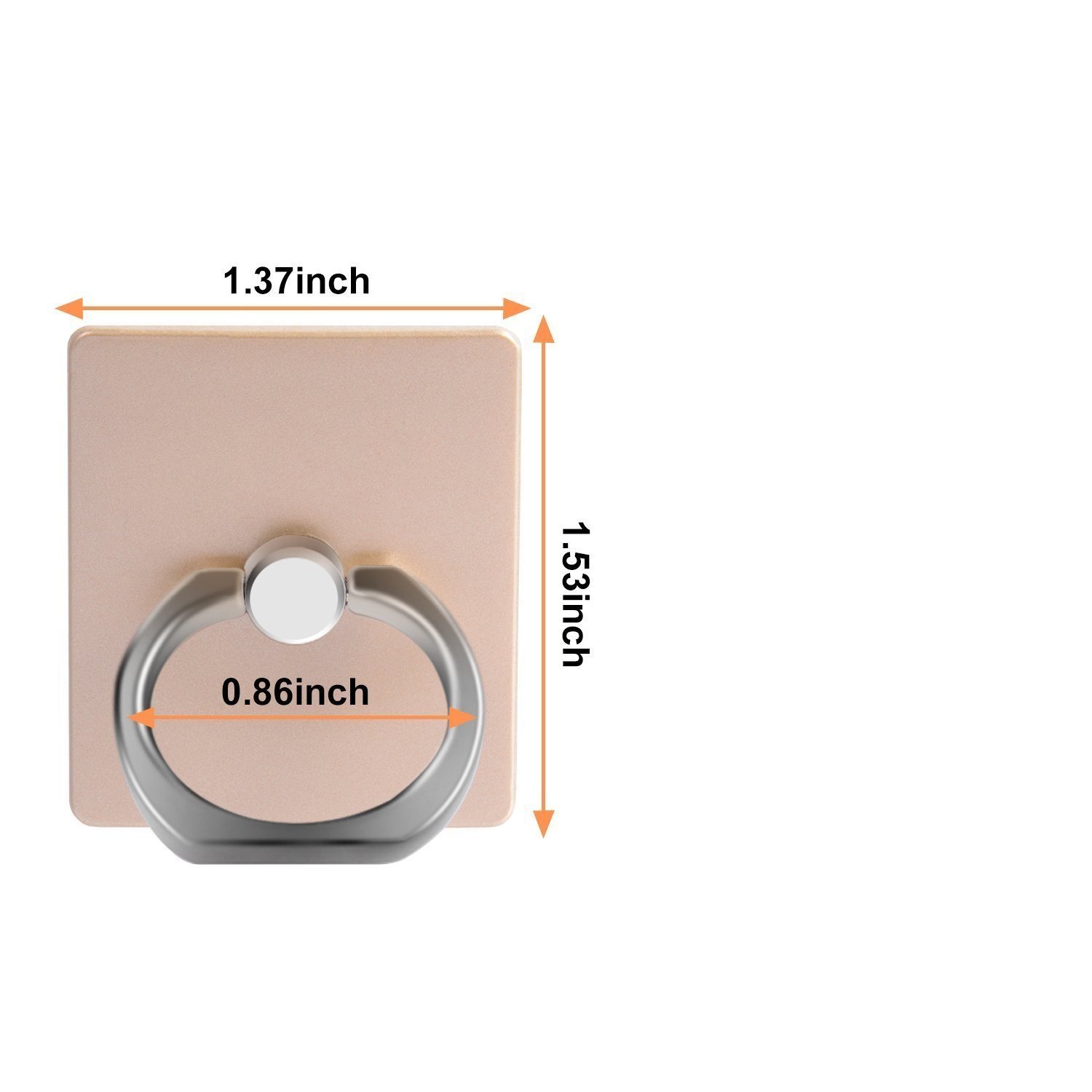 3-Pack 360° Rotating Phone Ring Stand Holder with Finger Grip - Universal Smartphone Kickstand for Hands-Free Viewing, Perfect for Watching Videos, Video Calls & Selfies