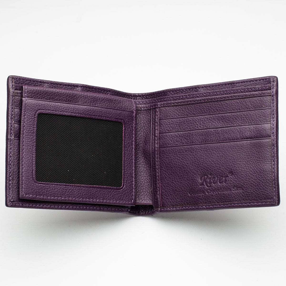 Luxury Violet Crocodile Tail Leather Wallet for Men - Genuine Exotic Skin Billfold with RFID Protection | Perfect for Business, Travel & Everyday Use