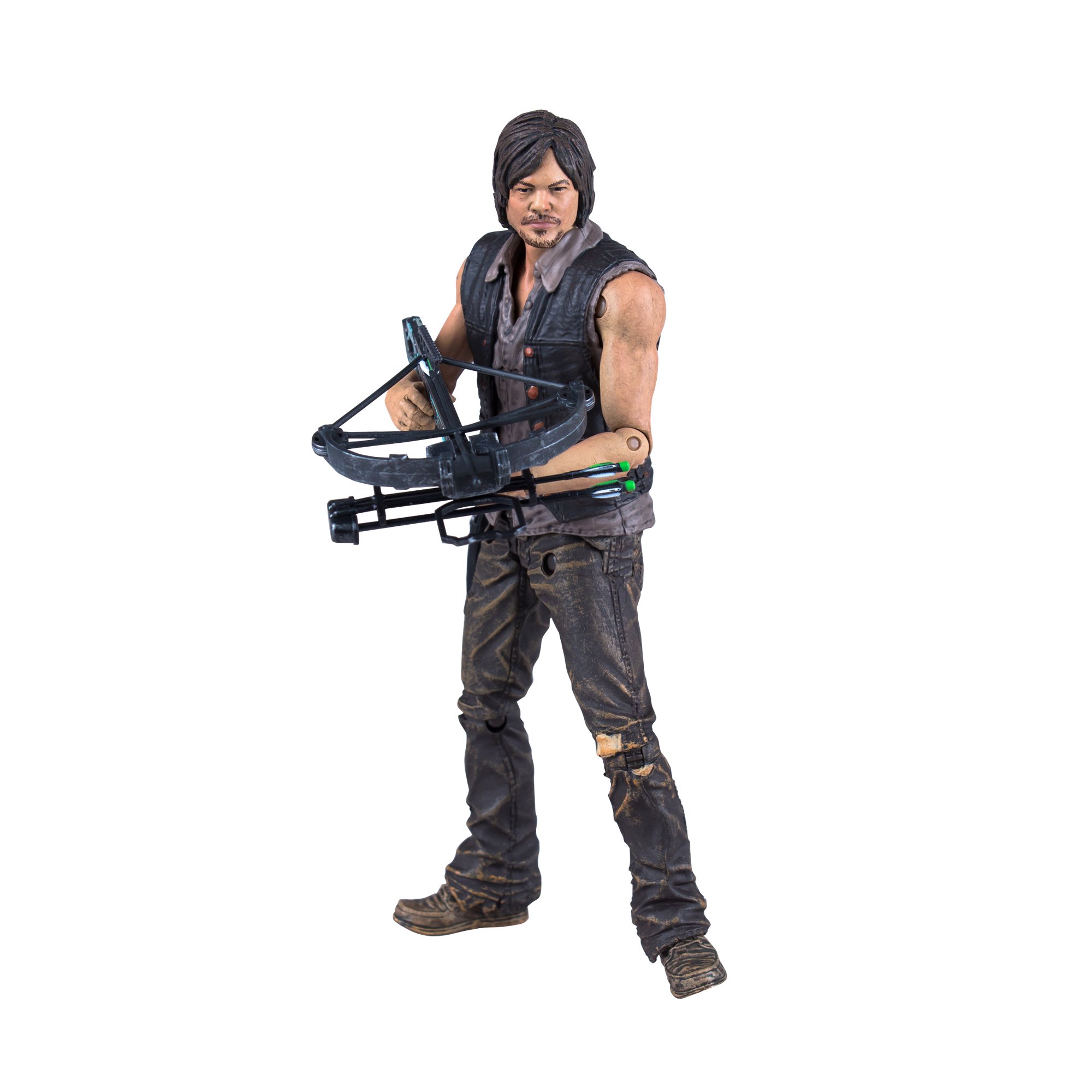 McFarlane Toys The Walking Dead TV Series 6 Daryl Dixon 7-Inch Action Figure - Collectible Zombie Apocalypse Character Model for Fans & Display - Perfect for Halloween Decor, Cosplay Props, and Gift Giving