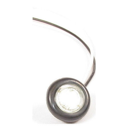 Fortpro 3/4 Inch Round Clearance/Marker Flat LED Light - 1 LED Super Bright for Trucks, Trailers, Boats & Off-Road Vehicles - Waterproof & Durable for Outdoor Use