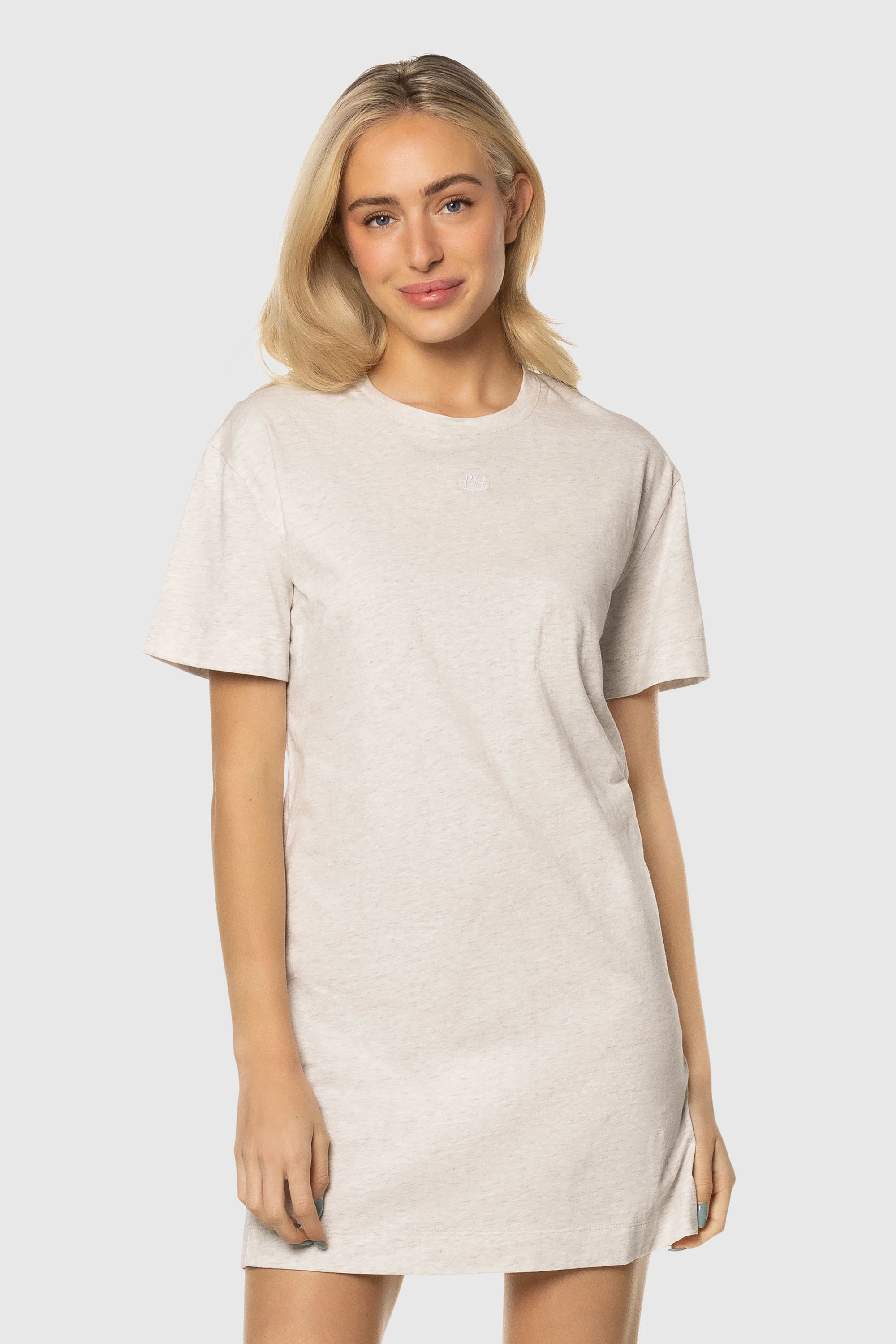Women's Tee Dress with Speckle Print - Casual Summer T-Shirt Dress for Beach, Vacation & Everyday Wear