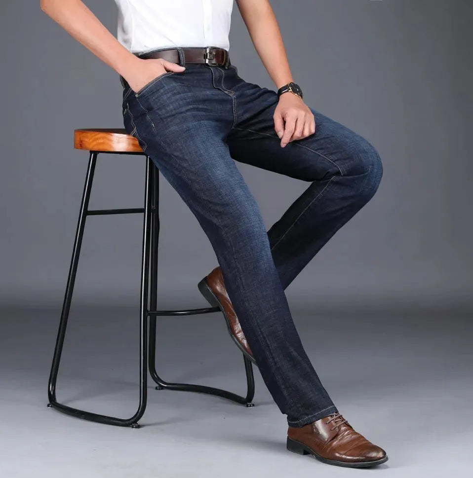 Men's Straight Fit Jeans - Classic Denim Pants for Casual Wear & Everyday Style | Perfect for Office, Dating & Weekend Outfits