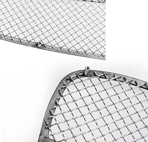 Stainless Steel Front Bumper Upper Grille Mesh Set (2pcs) - Chrome Finish for 2005-2007 Dodge Magnum - Perfect for Car Customization & Street Style Upgrades