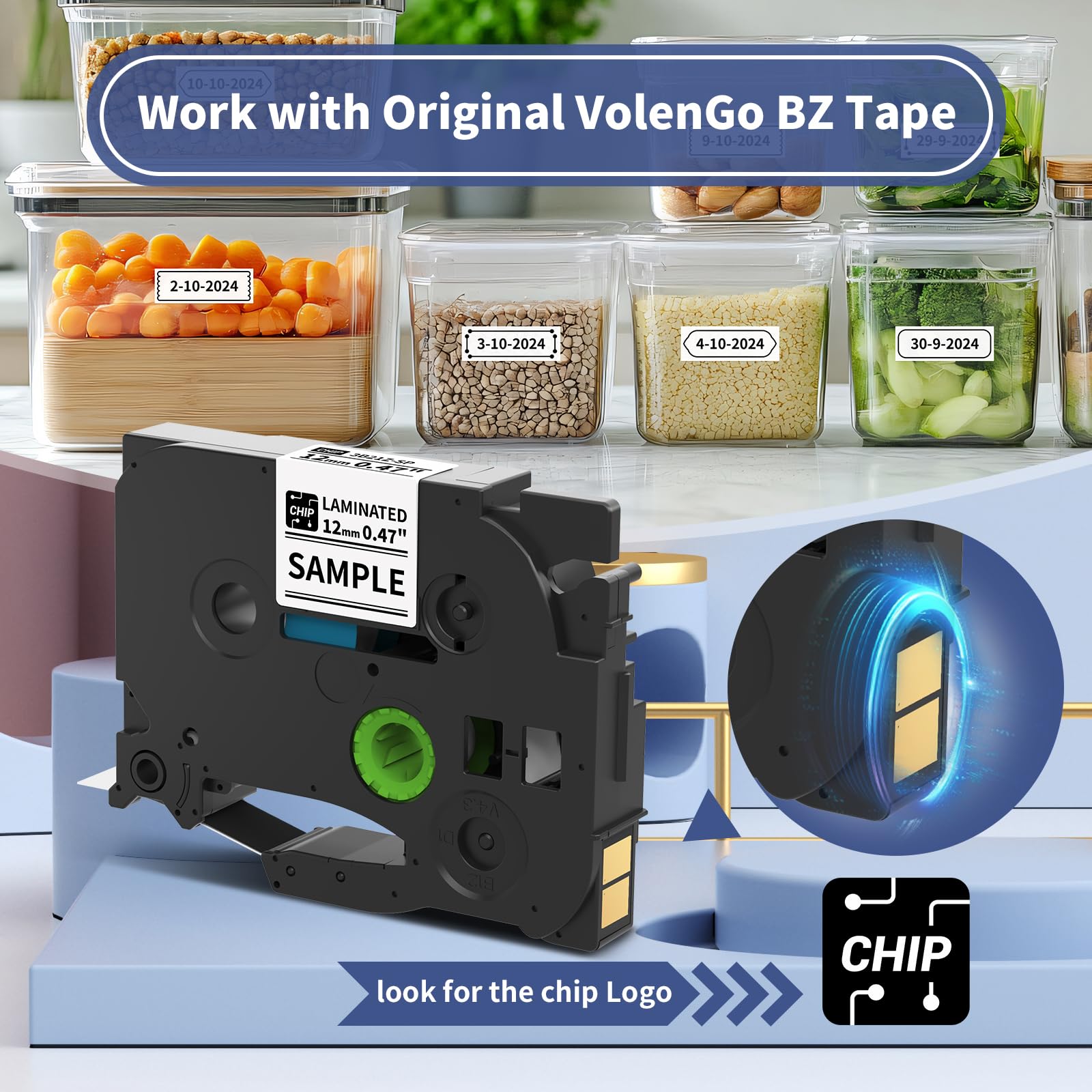 Ptouch H1100 Handheld Label Maker Machine with Waterproof & Laminated Tape, Backlit LCD Display & One-Touch Keys - Perfect for Home, Office, Warehouse & School Organization (Labeling Files, Storage Bins, Cables & More)
