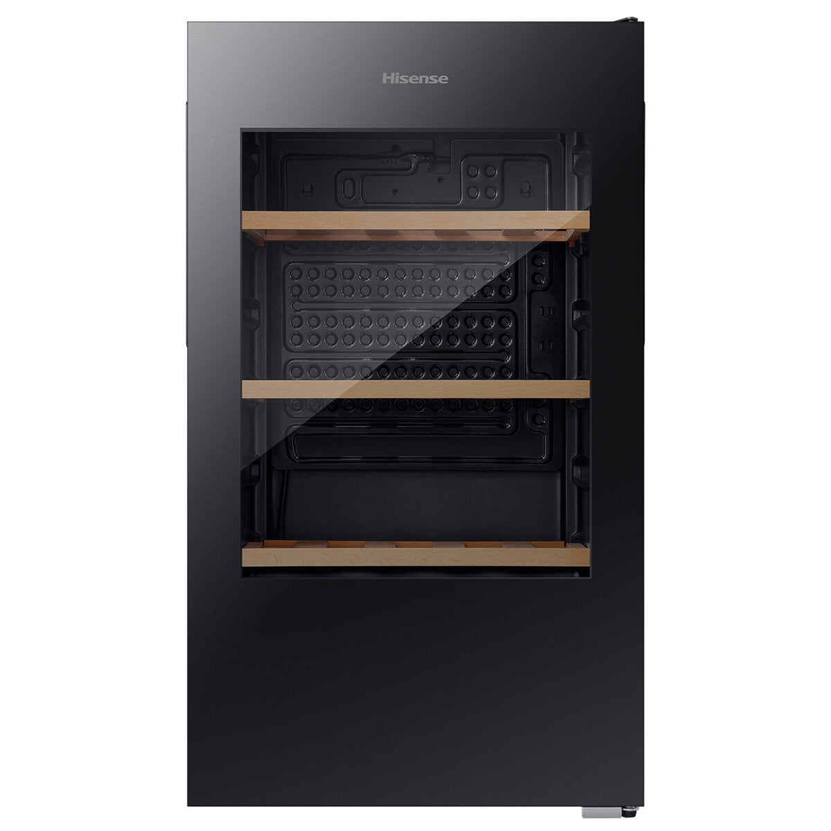 Hisense 30 Bottle Wine Cooler Refrigerator - Black HRWC31 for Home Bar, Kitchen, or Wine Cellar - Compact Wine Storage Solution