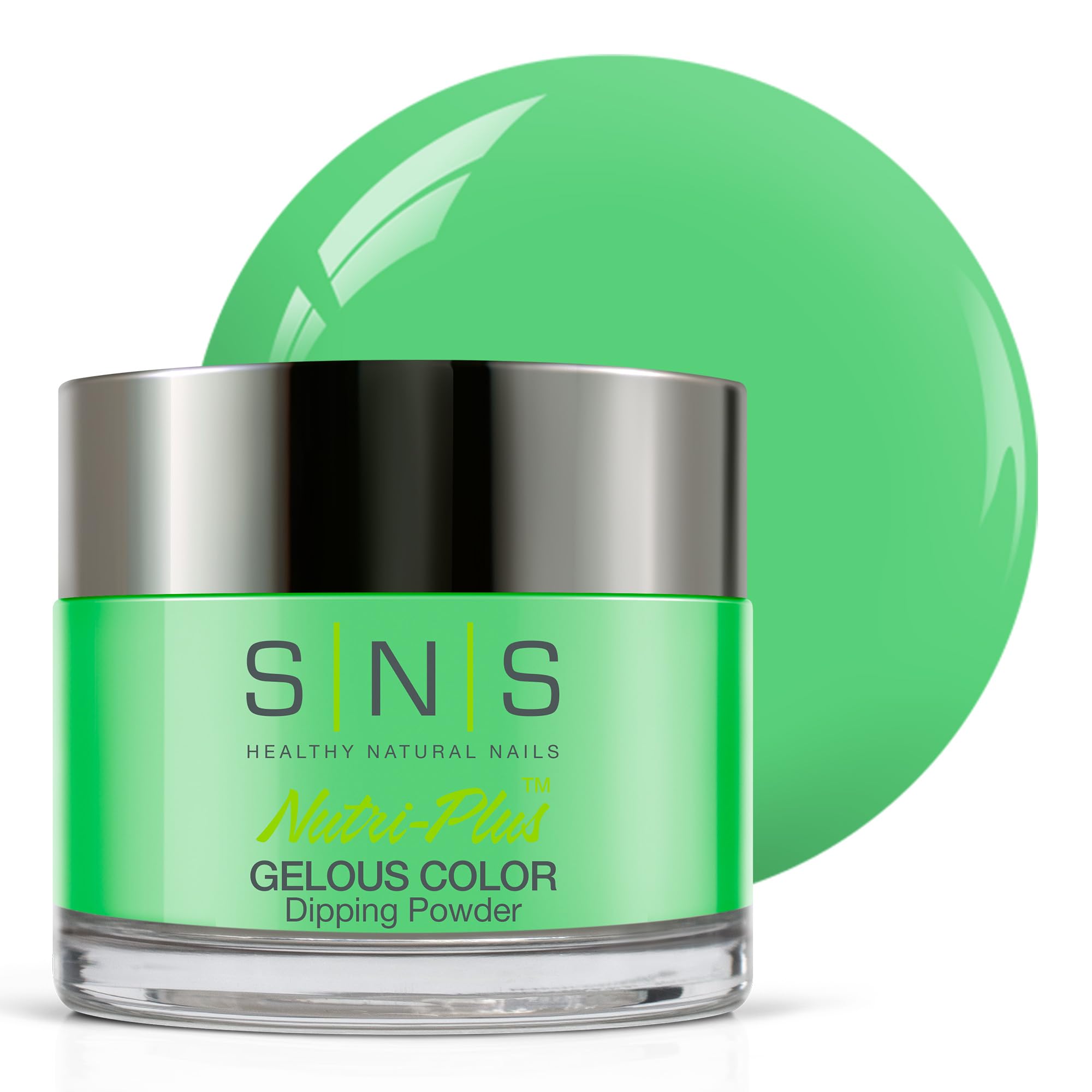 SNS Nail Dip Powder - Lake Placid Green Dipping Powder for Long-Lasting Manicure (1.5oz) | No UV Lamp Needed, Low Odor & 14-Day Wear | Perfect for Home Nail Salons & DIY Gel Nails