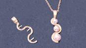 Solid Sterling Silver or 14K Gold 3 Pearl/Bead Journey Pendant Setting - Handcrafted in USA | Elegant Necklace Charm for Anniversary, Birthday & Special Occasion Gifts