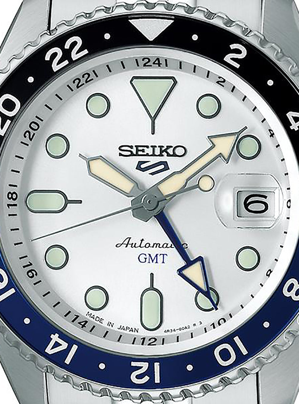 SEIKO 5 Sports Automatic GMT Watch - SKX Series SBSC017 / SSK033 - Made in Japan JDM - Perfect for Travel, Business & Everyday Wear