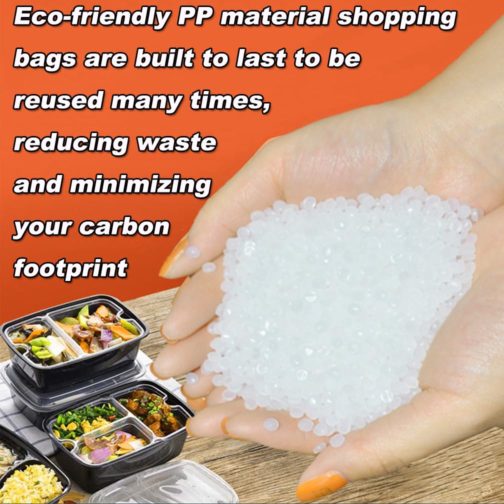 8 Gallon Heavy Duty Plastic Bags with Handles - 100 Pack Extra Thick 2 MIL Trash Bags, 30L Capacity (23.62