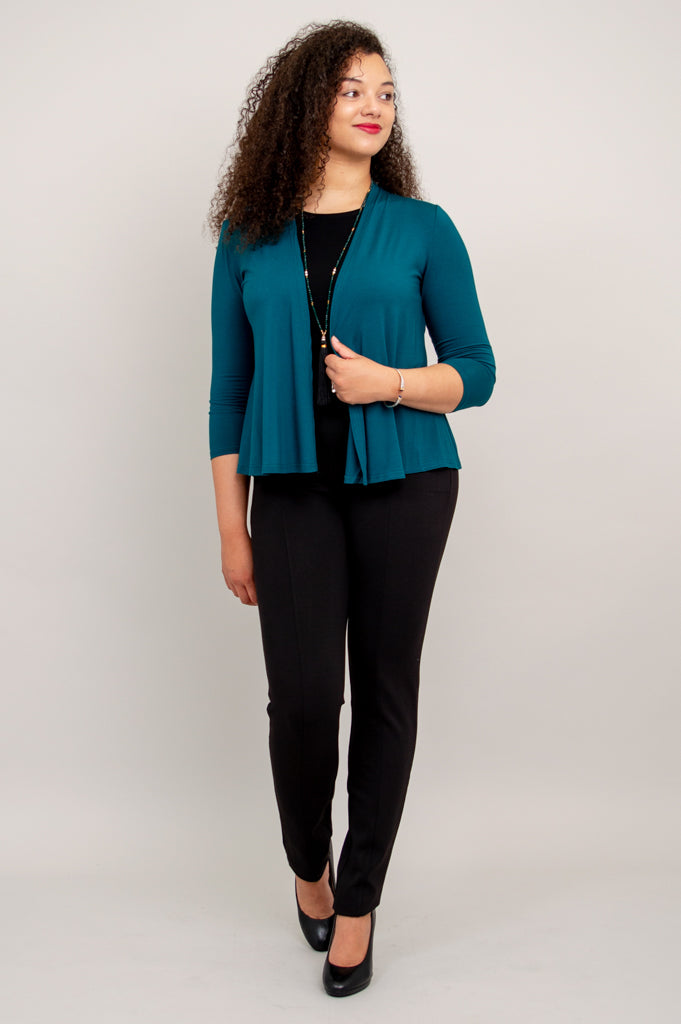 Kathy Jacket - Eco-Friendly Teal Bamboo Jacket for Women | Lightweight & Breathable | Perfect for Outdoor Activities & Casual Wear