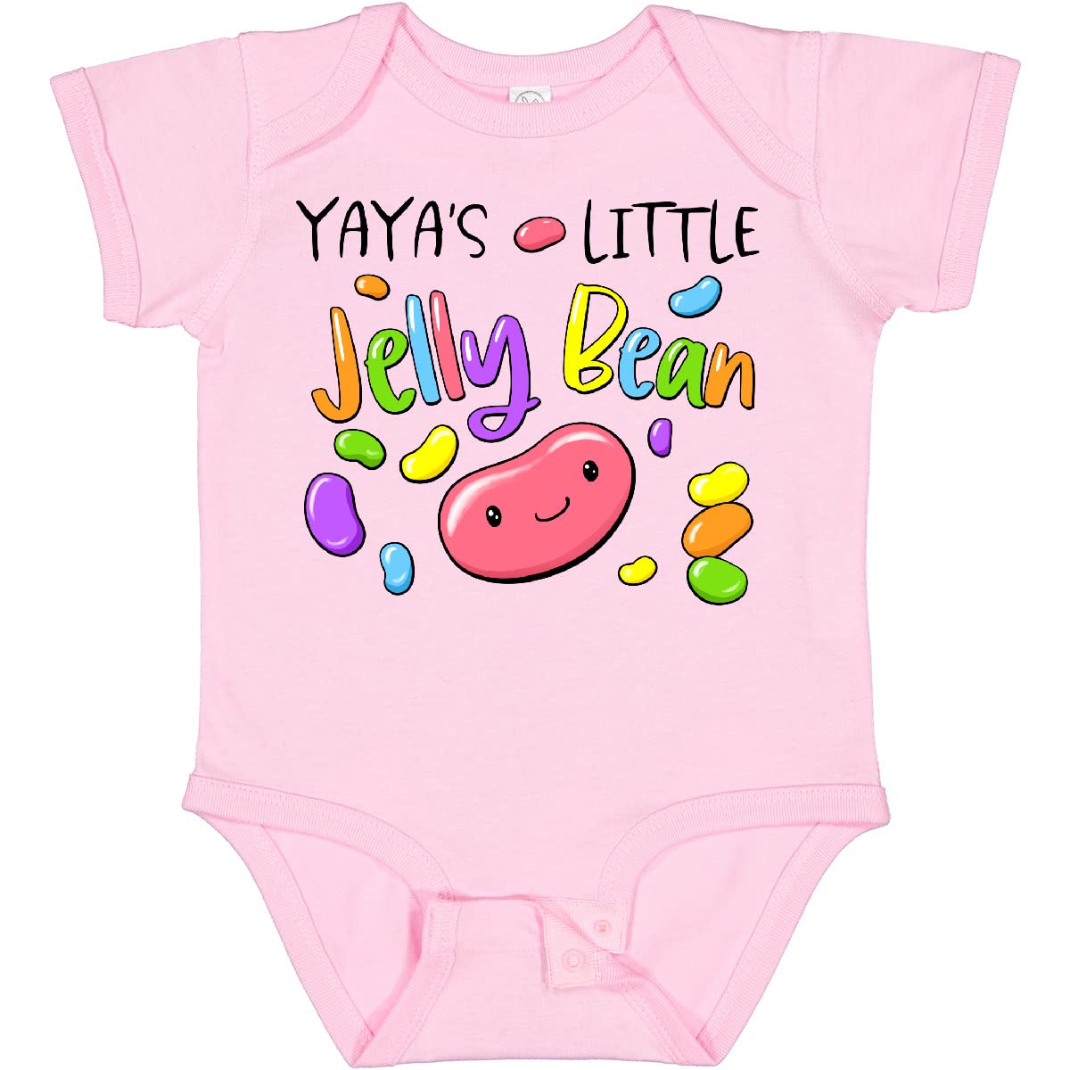 Inktastic Yaya's Little Jellybean Cute Easter Candy Baby Bodysuit - Adorable Infant Onesie for Easter Photos, Baby Shower Gift & Holiday Outfits
