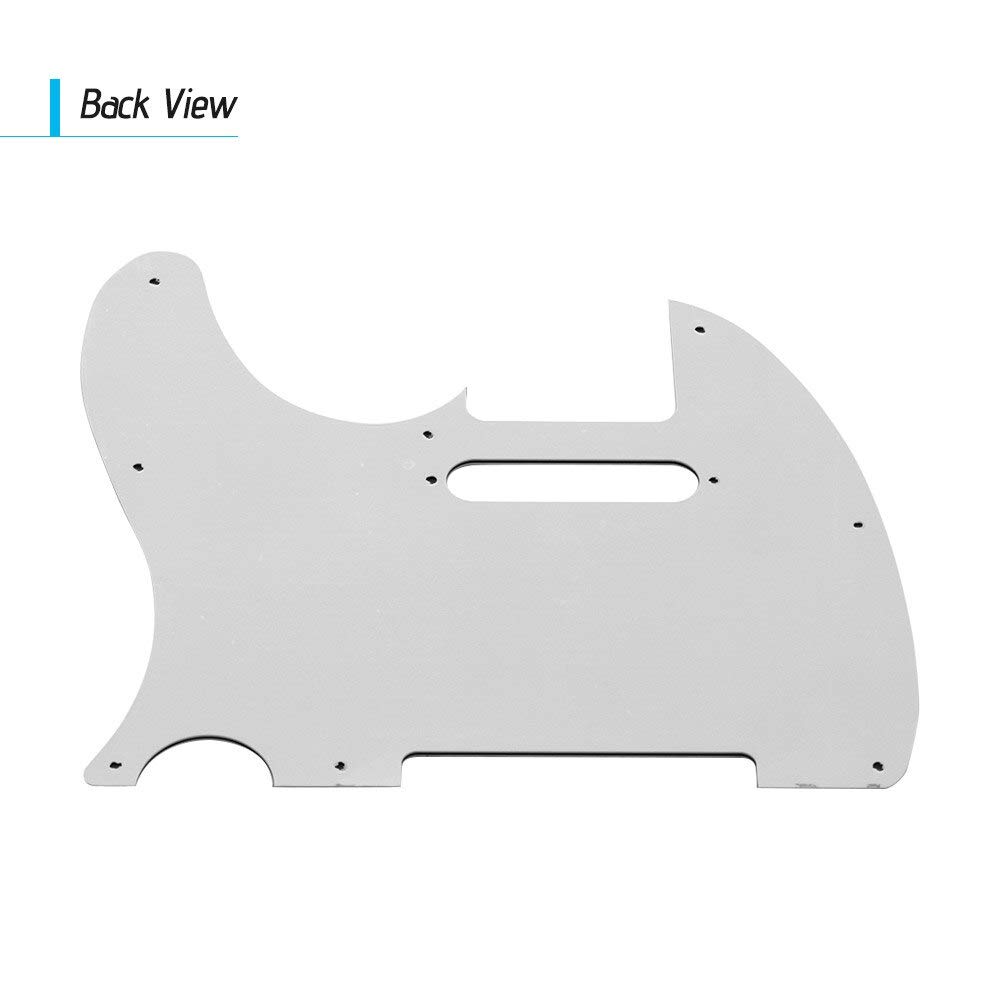 3-Ply Electric Guitar Pickguard for TL Style - Single Coil Pickup Hole, 5 Color Options (Green) | Replacement Part for Guitar Repair & Customization | Perfect for DIY Guitar Upgrades & Modifications