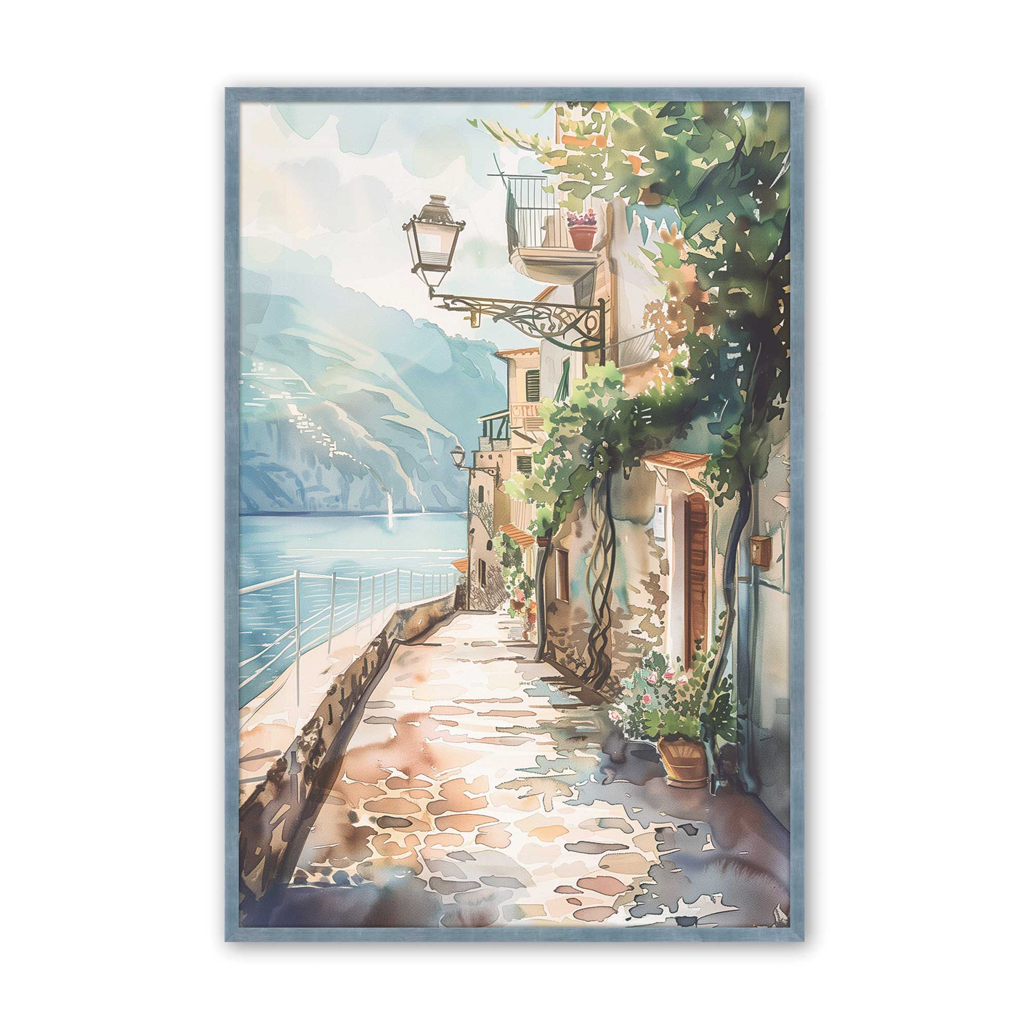 Coastal Greeting v2 Print - Beach Themed Wall Art Decor for Living Room, Bedroom & Office | Perfect for Home, Vacation House & Gift Giving