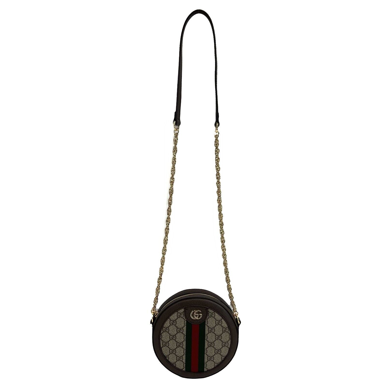 Gucci Ophidia GG Mini Round Shoulder Bag - Luxury Crossbody Bag for Women | Perfect for Date Night, Travel & Everyday Use