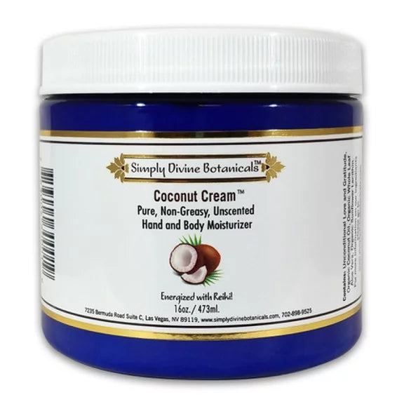 Organic Coconut Cream Body Lotion for Dry Skin - Hydrating & Nourishing Moisturizer with Natural Ingredients - Perfect for Daily Use & After Sun Care