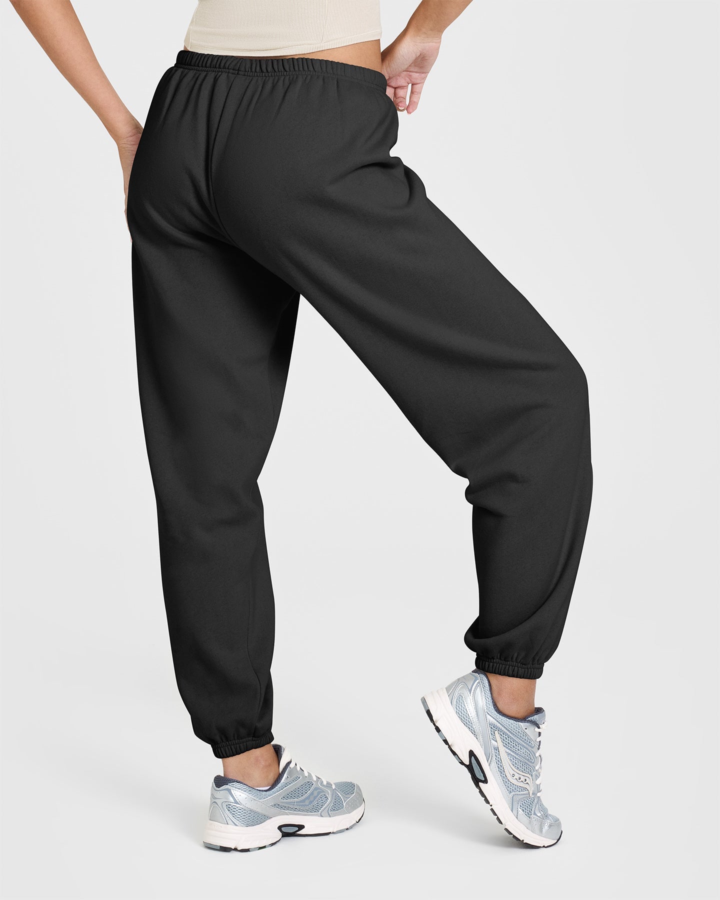 Premium Mid-Weight Joggers for Men & Women - Soft Black Comfortable Lounge Pants for Running, Yoga & Casual Wear