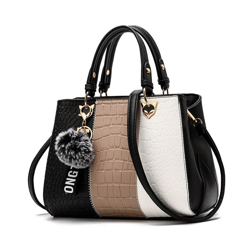 Women's Genuine Leather Crossbody Bag with Hand Stitching - Perfect for Work, Travel & Everyday Use
