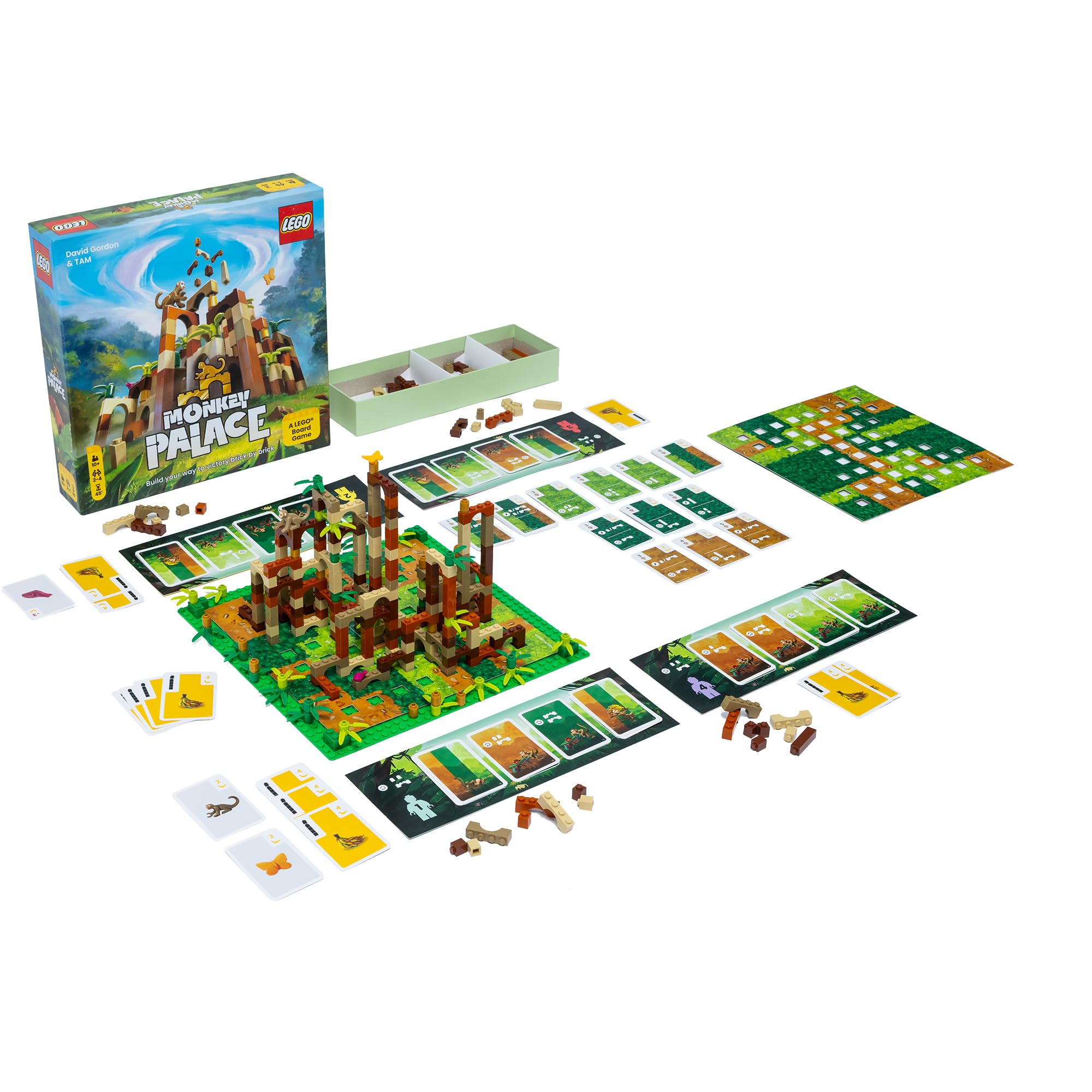 Monkey Palace Lego Board Game - Creative Brick-Building Family Game for Kids & Adults Ages 10+, 2-4 Players, 45 Min Playtime | Perfect for Family Game Nights, Birthday Gifts & STEM Learning Activities