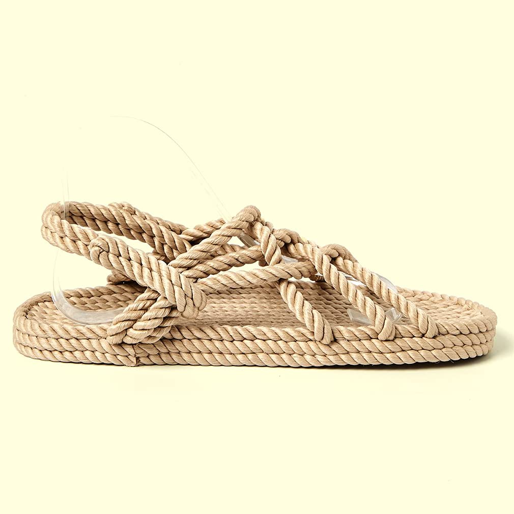 Huntarry Women's Lace Up Espadrilles Thong Sandals - Comfortable Casual Walking Shoes with Soft Sole | Perfect for Beach, Vacation & Summer Outfits