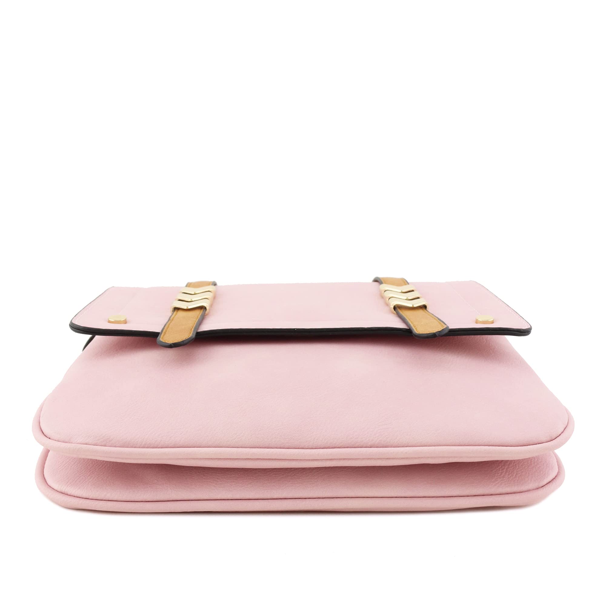 ALYSSA Double Compartment Large Flapover Crossbody Bag for Women - Stylish Leather Shoulder Purse with Adjustable Strap, Perfect for Work, Travel & Everyday Use