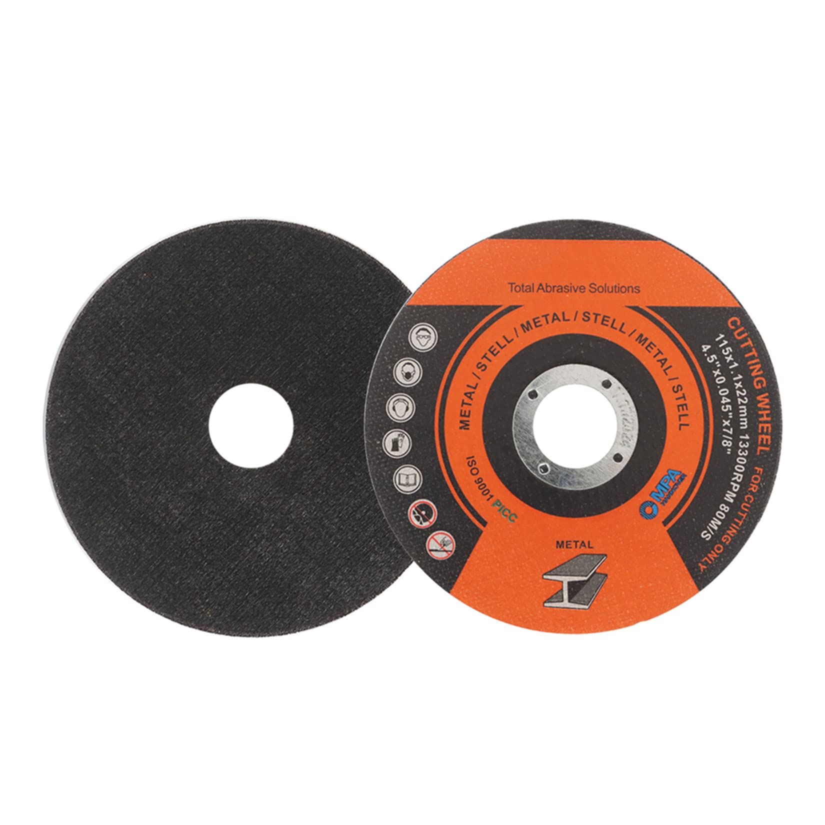 10PCS 4-1/2 Inch Cut-Off Wheels for Metal & Stainless Steel - 0.045