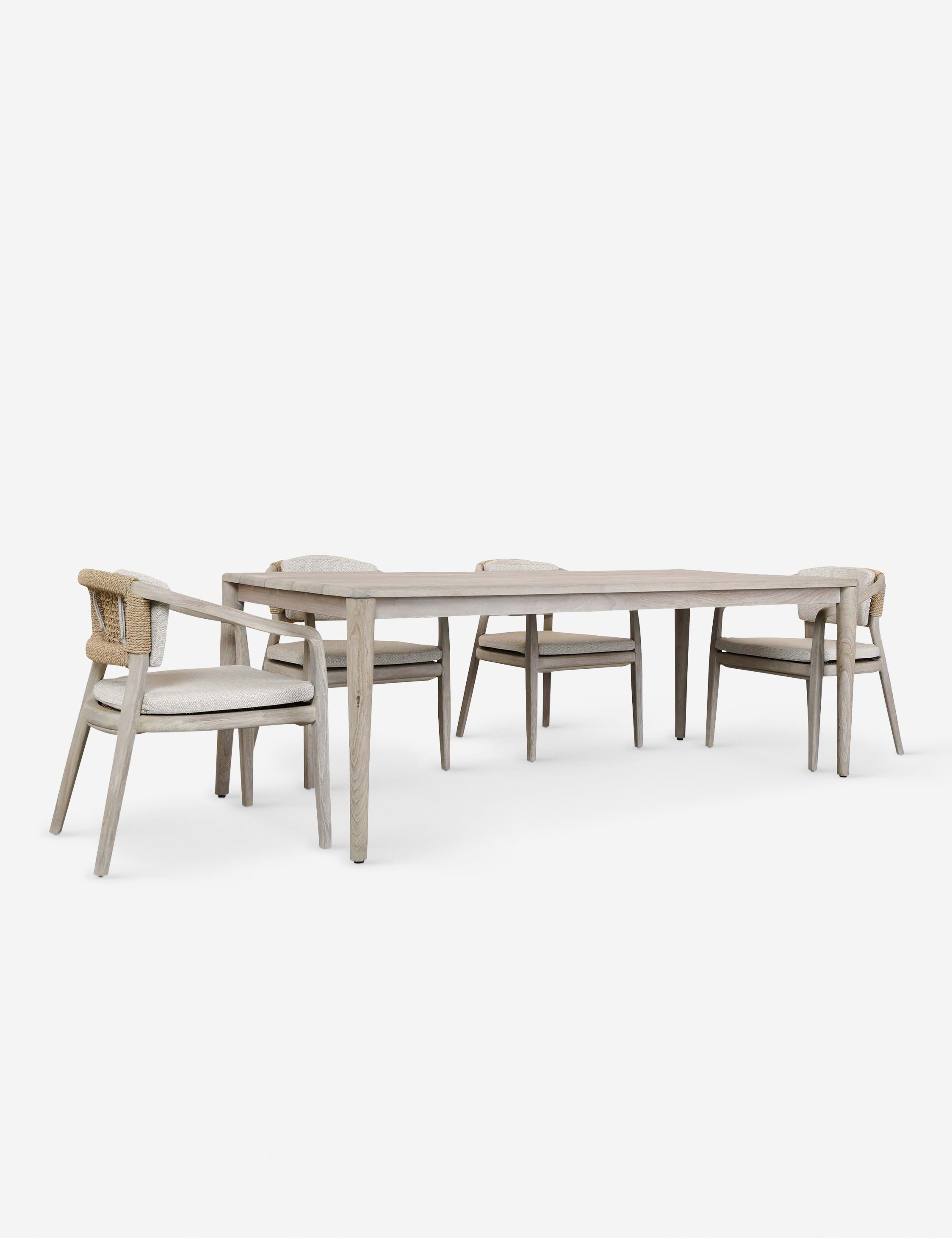 Stylish Bella Indoor Outdoor Dining Table Set - Perfect for Patio, Garden, and Backyard Entertaining