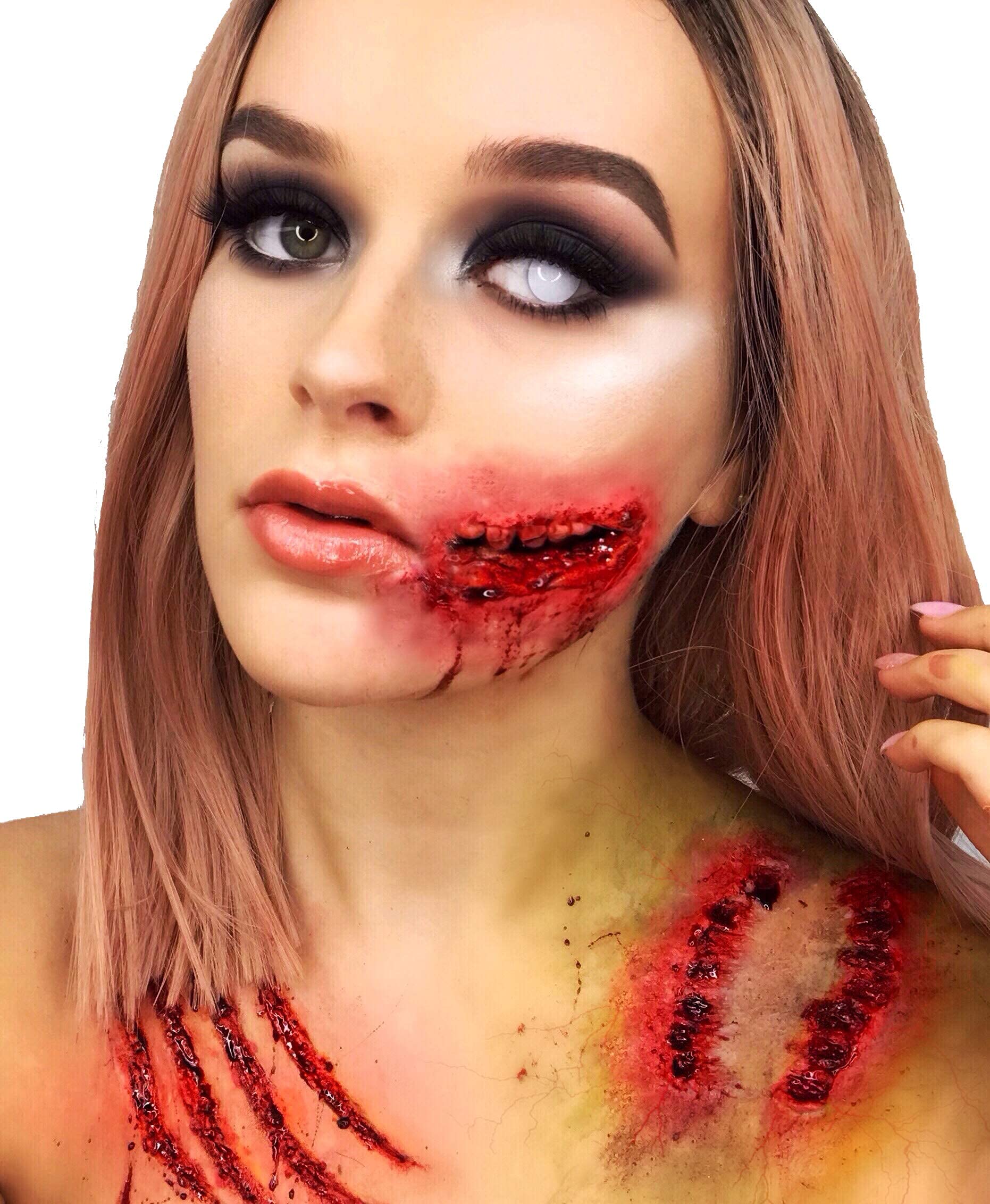 Pro FX Fake Blood - 0.50fl oz x6 Pack - Professional SFX Makeup for Halloween, Vampire, Zombie Costumes & Theater Special Effects - Realistic Blood for Scary Makeup, Cosplay & Horror Films