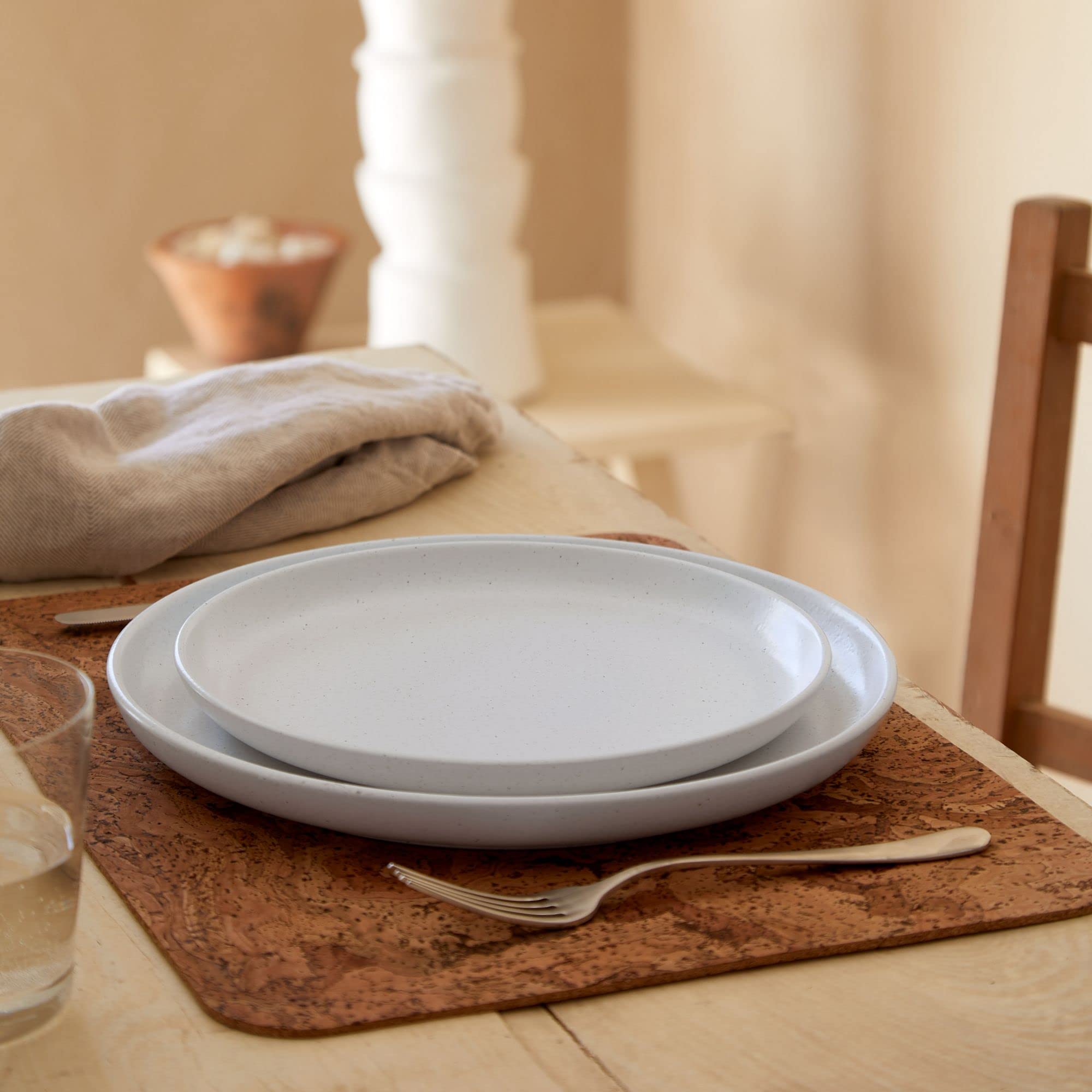 **Casafina 18-Piece Ceramic Dinnerware Set for 6 - Pacifica Collection in Salt White | Microwave & Dishwasher Safe Stoneware Plates, Bowls & Mugs | Restaurant-Quality Tableware for Everyday Dining & Entertaining**    *(Perfect for family meals, dinner parties, and casual gatherings – durable and stylish for home or restaurant use.)*