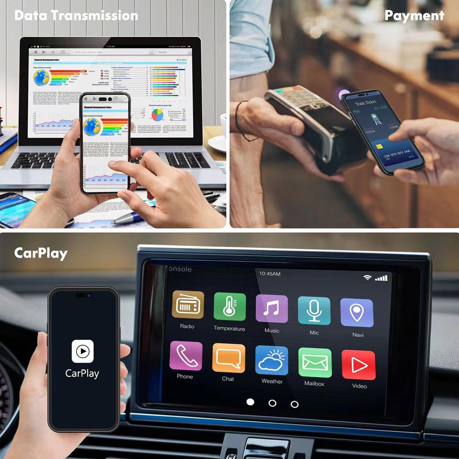 **Upgraded 12000mAh Wireless Charging Case for Samsung Galaxy S24 Ultra (6.8 Inch) – Portable Rechargeable Battery Pack with CarPlay Support – Extended Battery Charger Case (Black) – Perfect for Travel, Work & Daily Use**