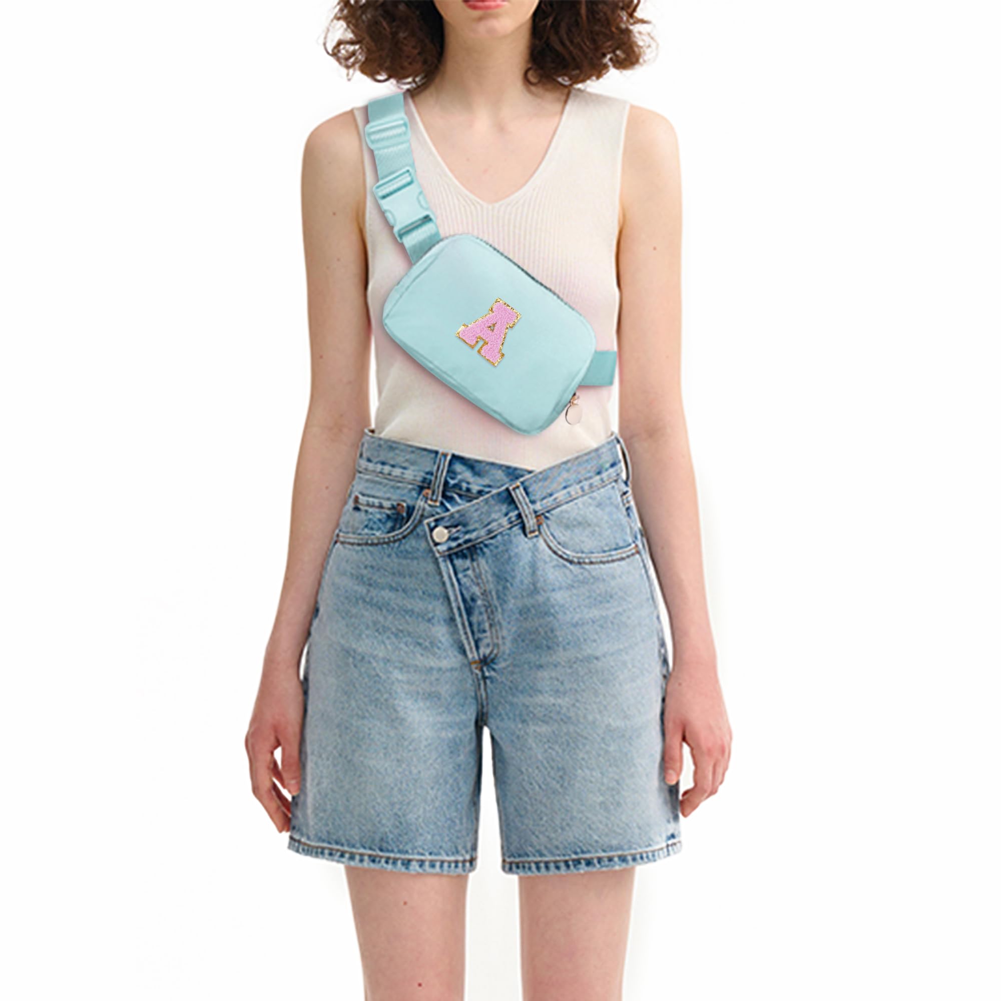 Easter Gifts for Teen Girls & Kids - Trendy Crossbody Fanny Pack Belt Bag for Women & Girls | Birthday Gifts, Friendship Gifts | Perfect for School, Travel & Daily Use | Blue & Pink Options
