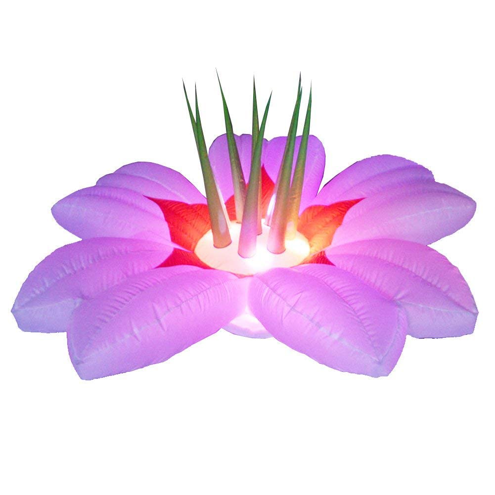 SAYOK Inflatable Ground Flower Decorations for Holidays & Events - 6.56ft Outdoor Party Decor with Remote Control & Air Blower - Perfect for Christmas, Easter, Weddings & Garden Parties