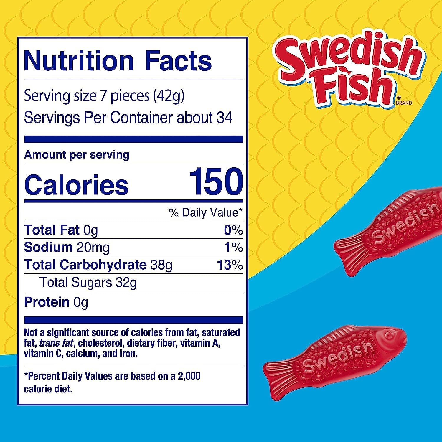 Swedish Fish Grab-and-Go Candy Snacks - 240 Pieces per Box - Bulk Gummy Candy for Office, Party, Movie Night & Road Trips