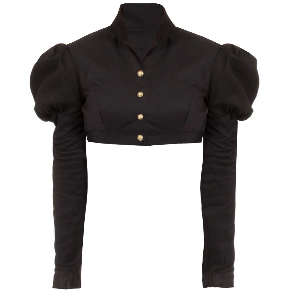 HappyStory Handmade Regency Jane Austen Spencer Short Jacket - Vintage Empire Waist Coat for Dresses | Perfect for Cosplay, Historical Reenactment & Tea Parties