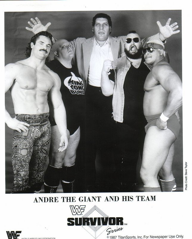 1987 Andre the Giant and His Team Survivor Series Wrestling Action Figure - Collectible WWE Memorabilia for Fans and Display