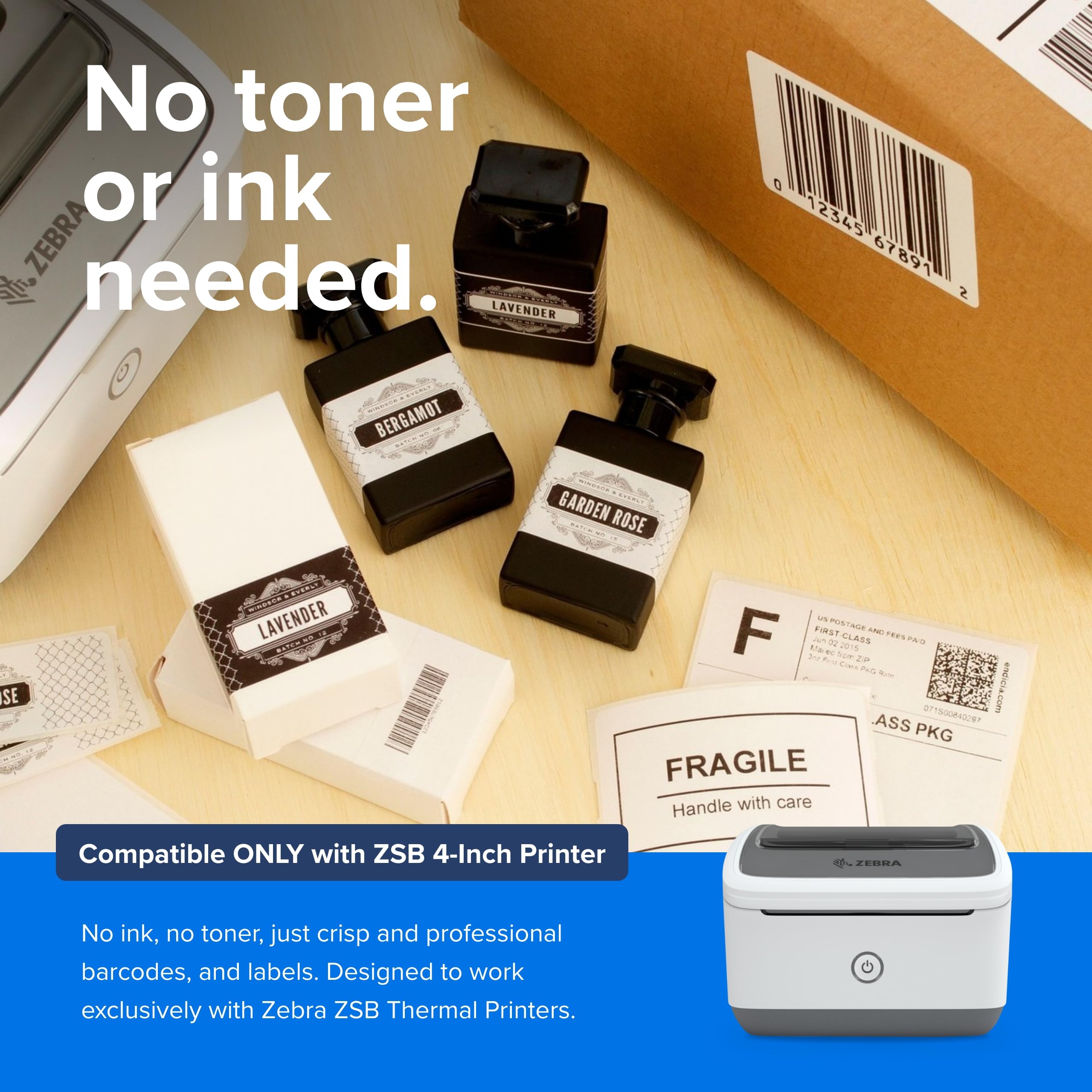 ZEBRA ZSB Series Eco-Friendly Labels - 2.25