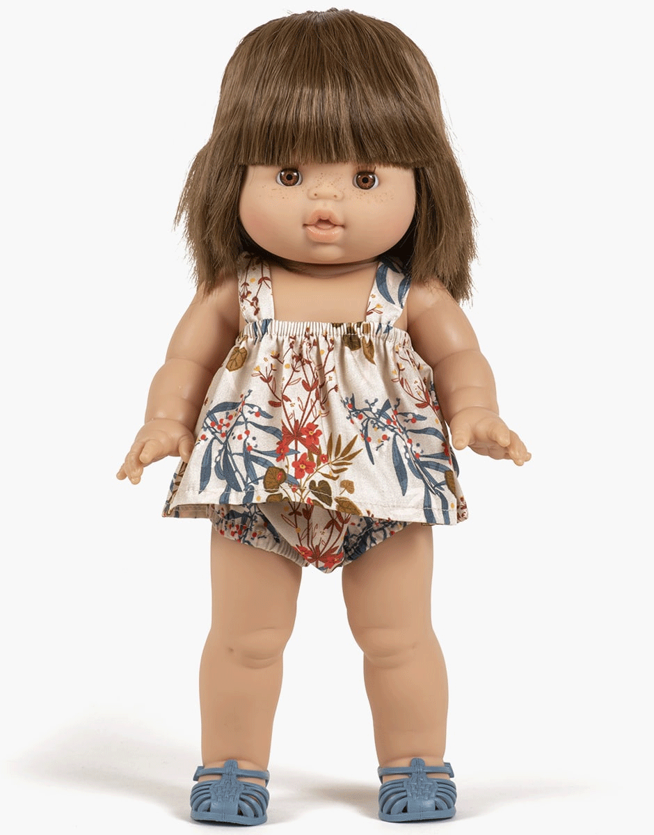 Minikane Light Blue Jelly Sandals for Baby Dolls - Soft & Durable Doll Accessories for Playtime, Collecting & Display