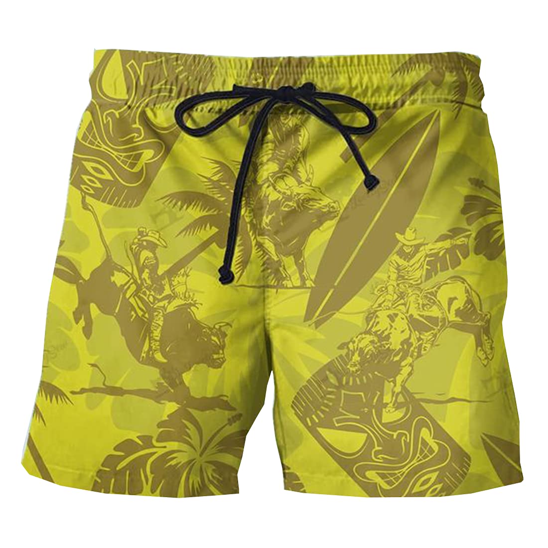 **Hawaiian Men's Swim Trunks - Quick-Dry Tropical Swim Shorts for Men with Drawstring - Beach, Pool & Vacation Swimwear - Comfortable & Stylish Swim Shorts for Summer, Surfing & Water Sports**