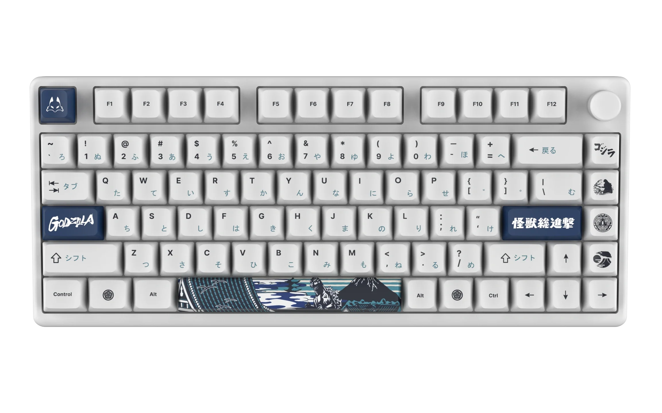 Arbiter Studio KITSUNE Polar 75 PRO Mechanical Keyboard - Godzilla Limited Edition Collection | Custom RGB Gaming Keyboard for PC & Mac | Perfect for Gaming, Typing & Office Work