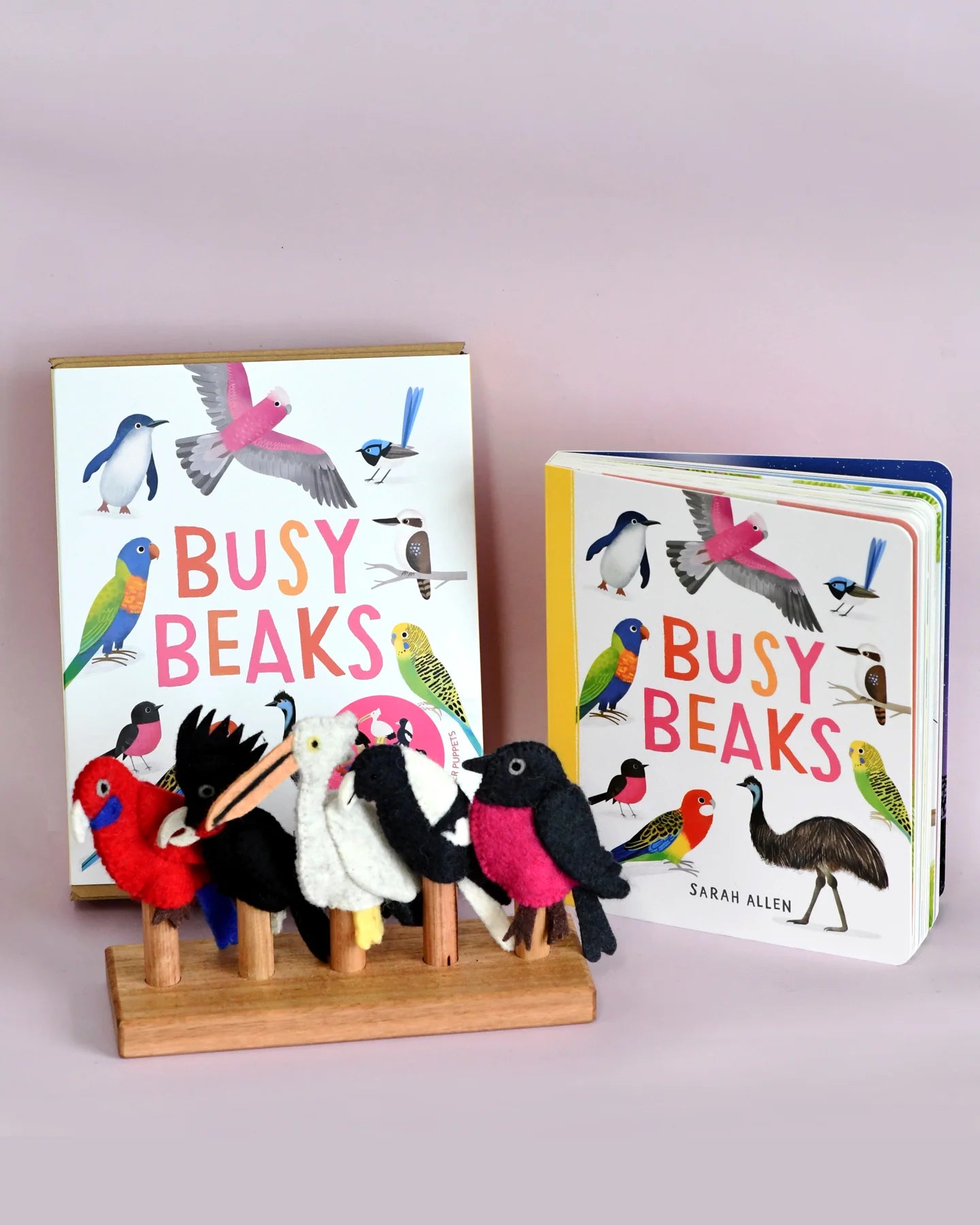 Busy Beaks Interactive Finger Puppets & Storybook Set - Fun Educational Toy for Toddlers, Perfect for Storytime, Preschool Learning & Imaginative Play