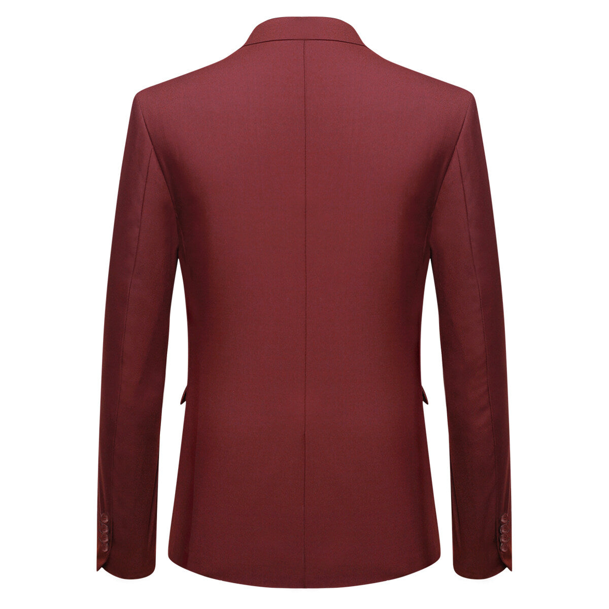 3-Piece One-Button Formal Suit for Men - Classic Red Business Suit Set | Perfect for Weddings, Office Meetings & Special Occasions