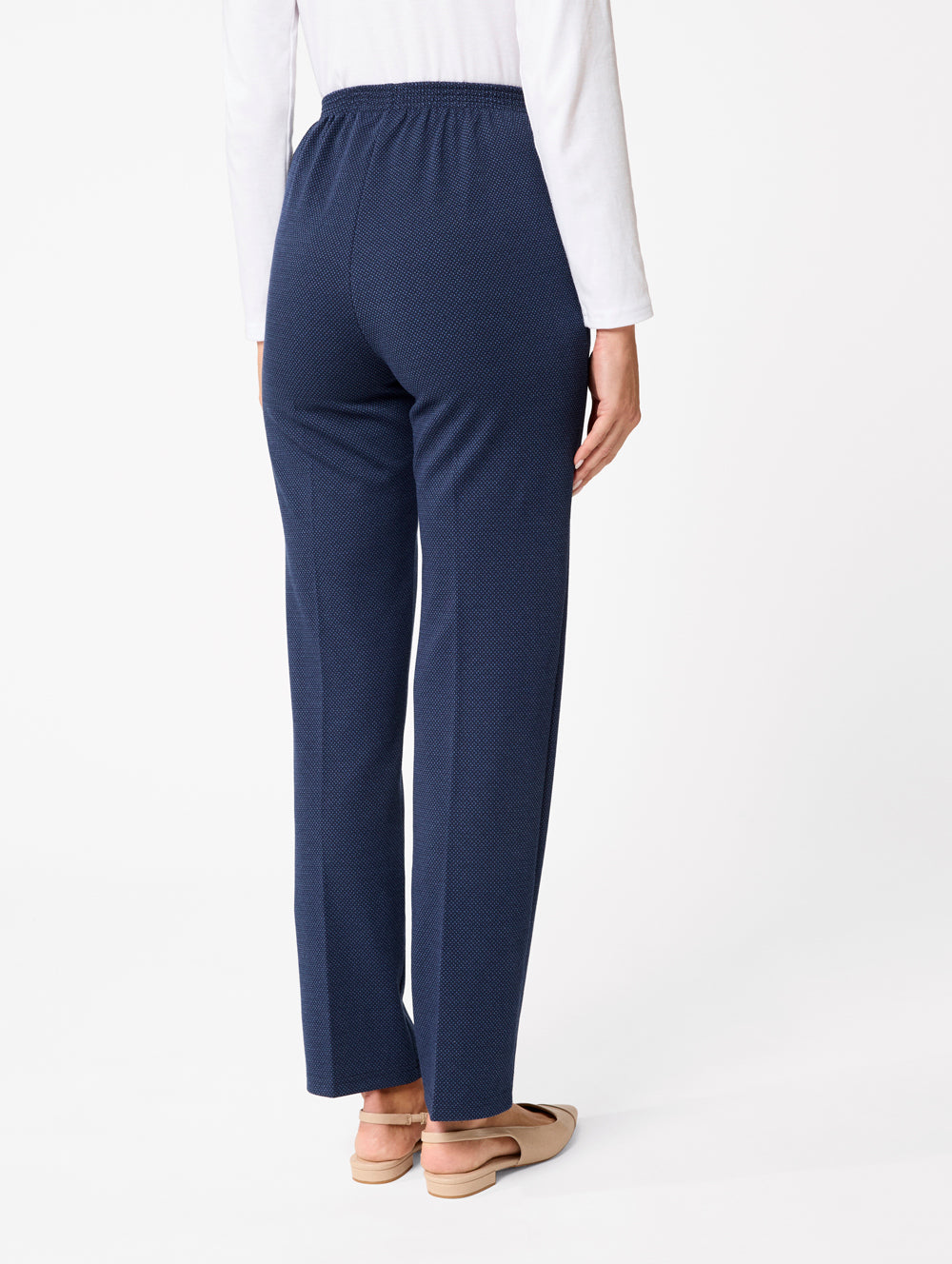 Elda Women's Short Length Pants - High Waist Slim Fit Casual Trousers for Work, Travel & Everyday Wear