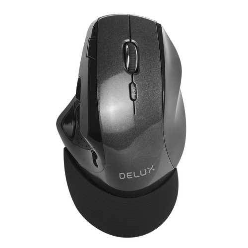 Delux M910GB 2400DPI Wireless Gaming Mouse with 9 Programmable Buttons, Ergonomic Palm Rest & 2.4GHz USB Receiver - Perfect for PC Gaming, Office Work & Graphic Design