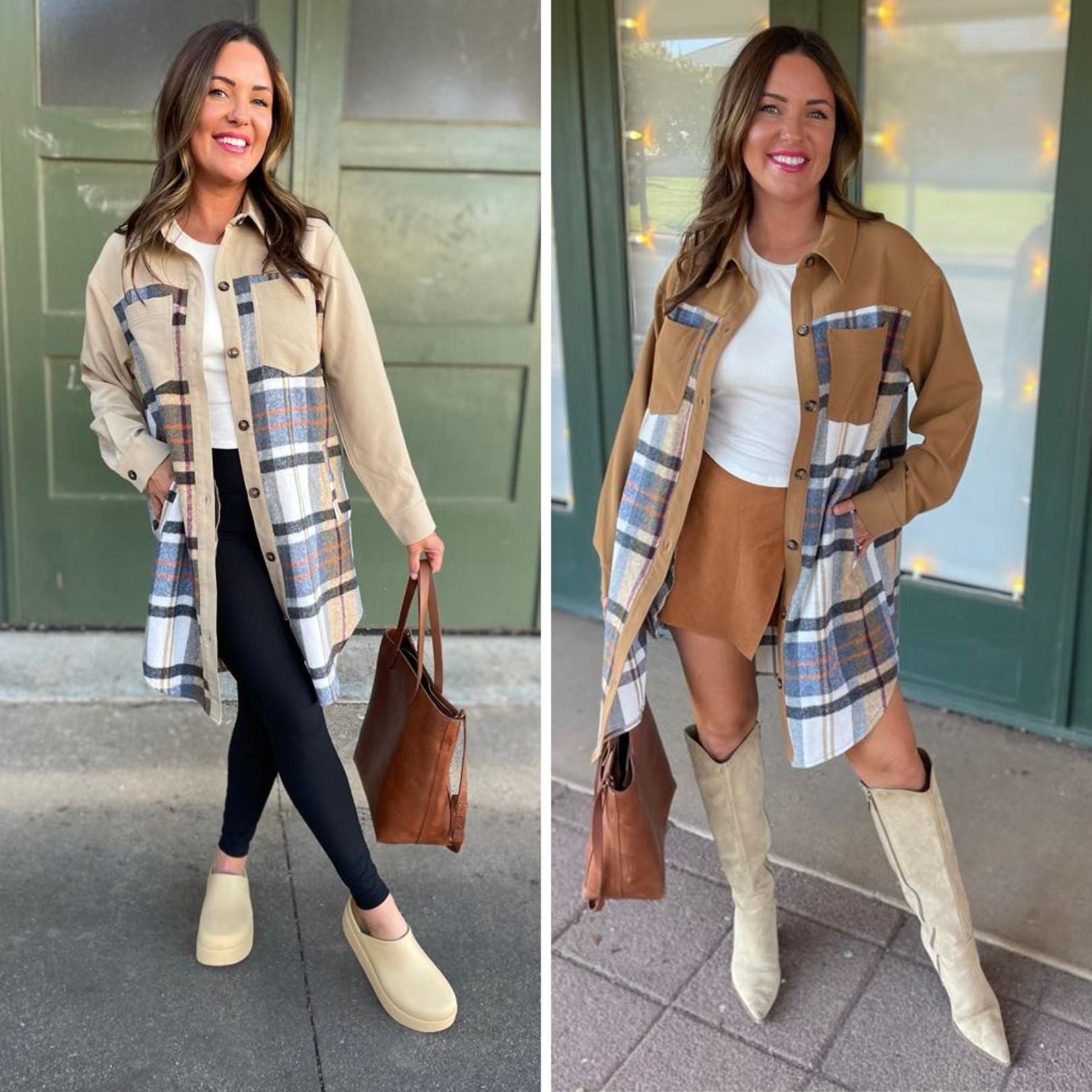 PREORDER: Durham Plaid Jacket for Men & Women - Classic Tartan Design in 2 Colors (Black/Red) | Perfect for Fall Fashion, Outdoor Activities & Office Wear