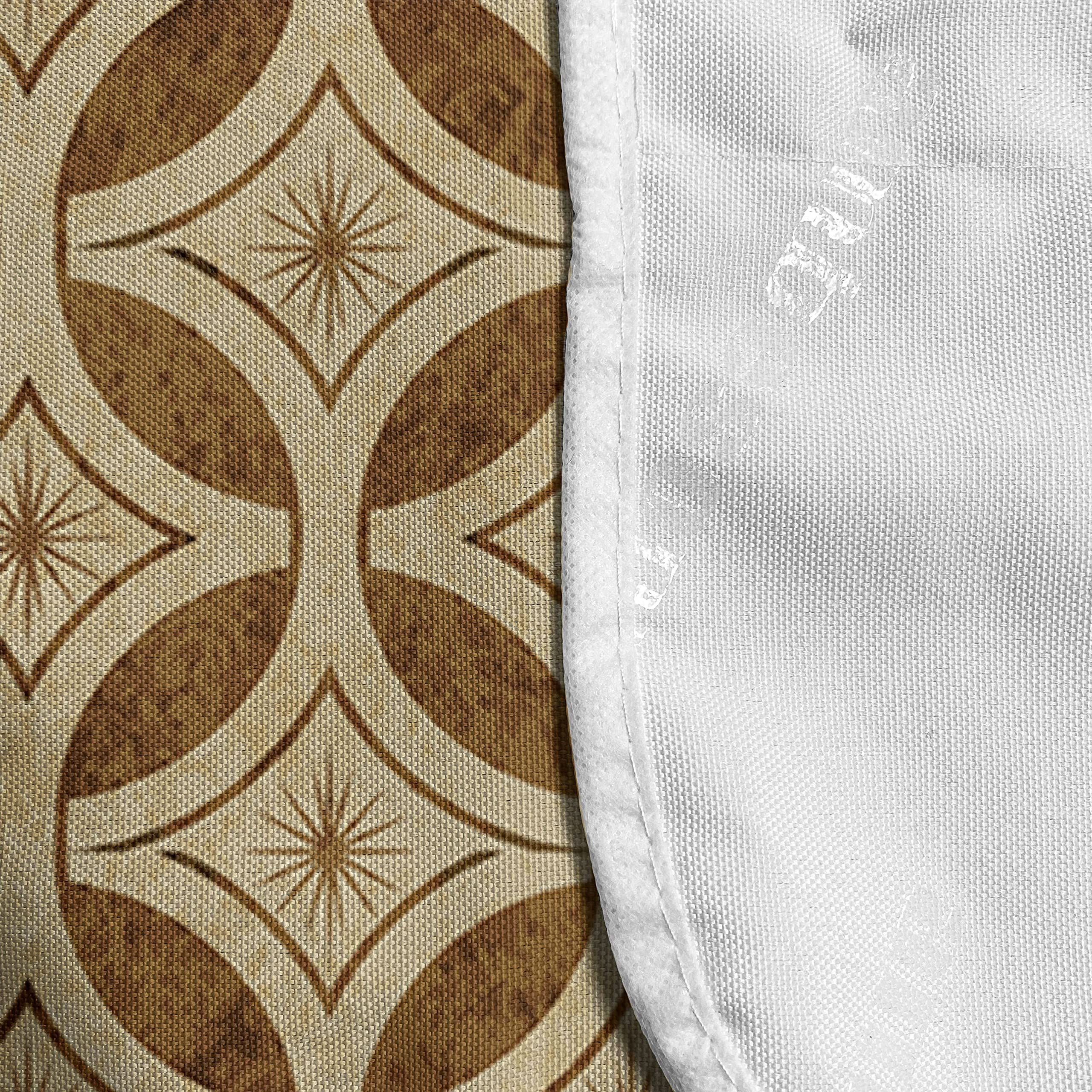 Ambesonne Vintage Microwave Oven Cover - Celtic Style Interlaced Geometric Circles with Abstract Stars, Waterproof Kitchen Organizer with Pockets, 36
