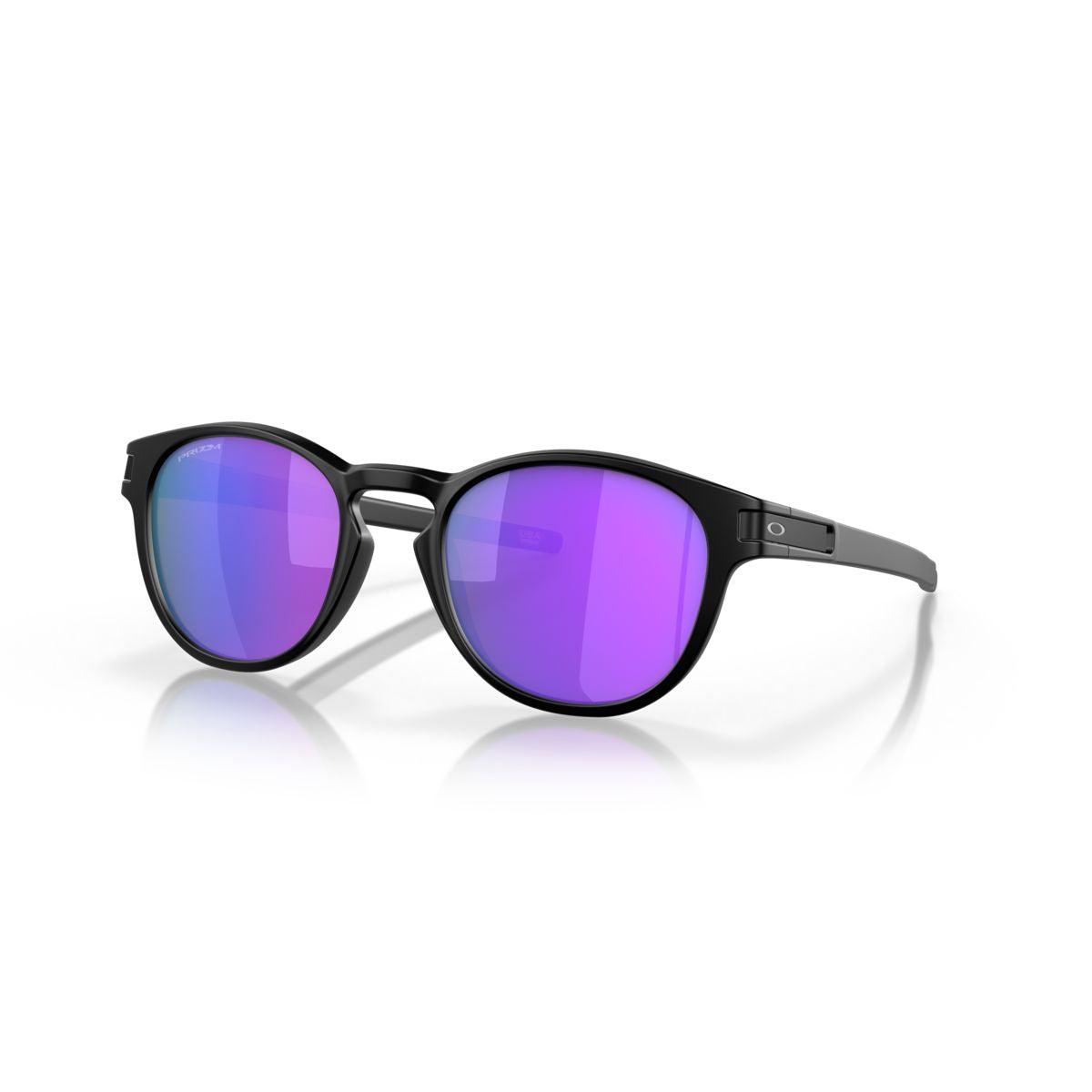 Oakley Latch Matte Black/Prizm Violet Sunglasses 0OO9265 926555 - Stylish UV Protection for Outdoor Sports & Driving