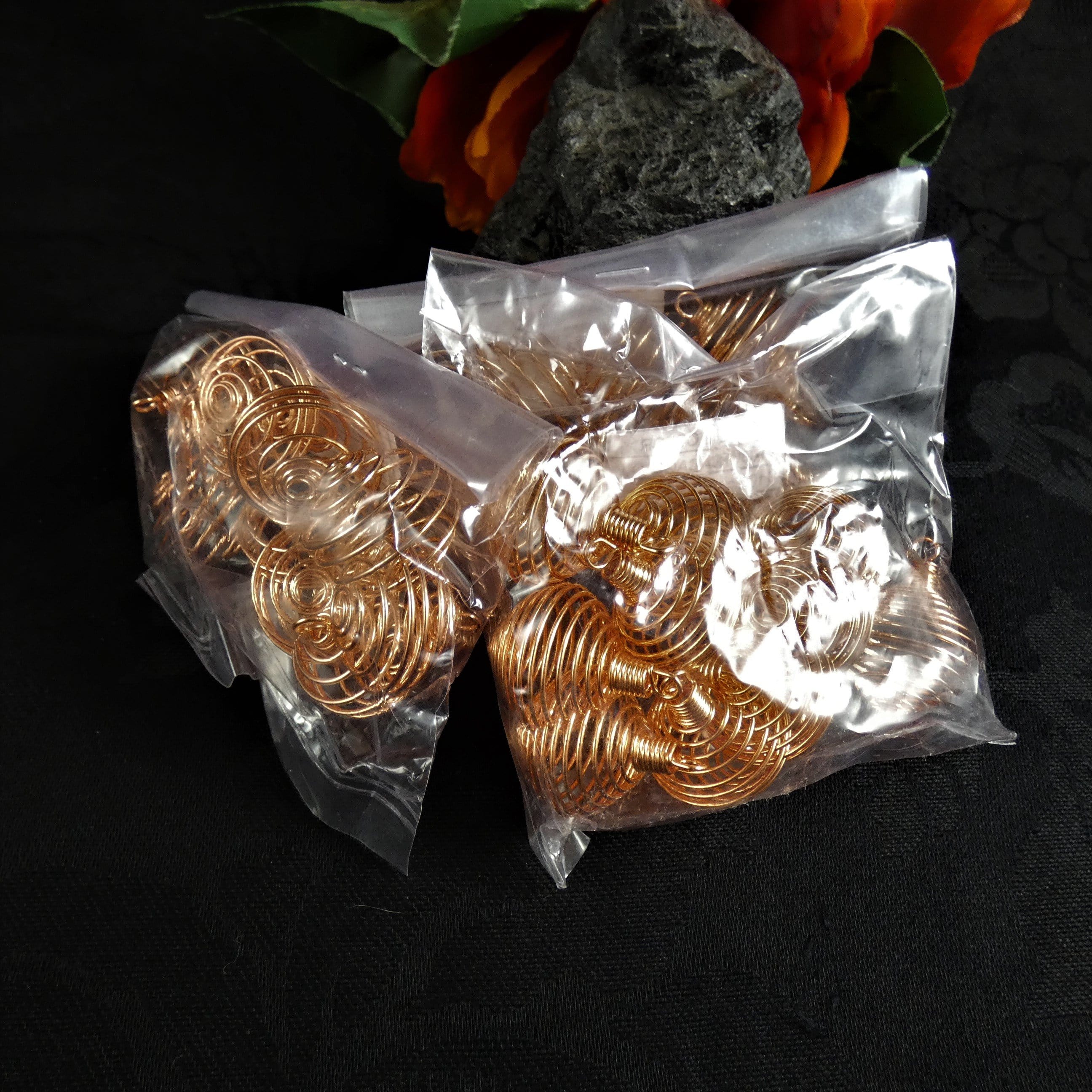 Premium Round Copper Cage for Jewelry Making, DIY Crafts, and Home Decor - Perfect for Pendants, Earrings, and Creative Projects